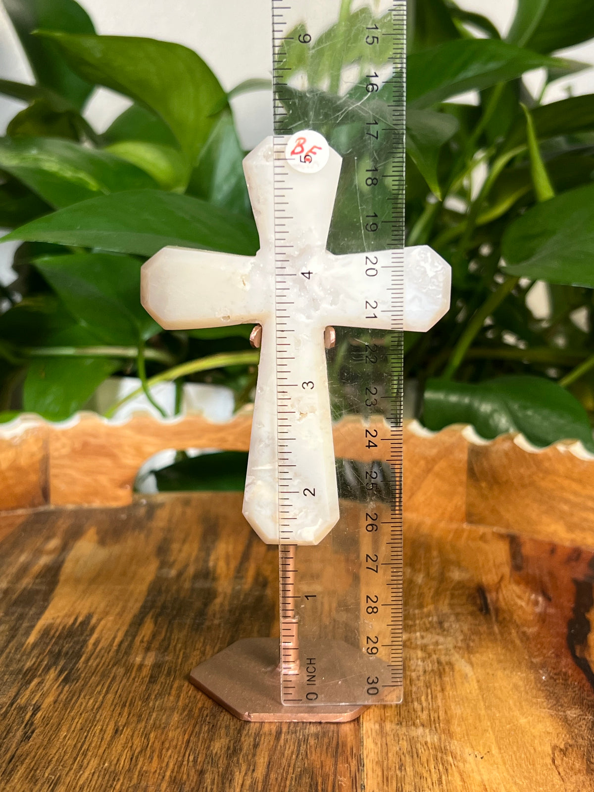 White Plume Agate Crosses