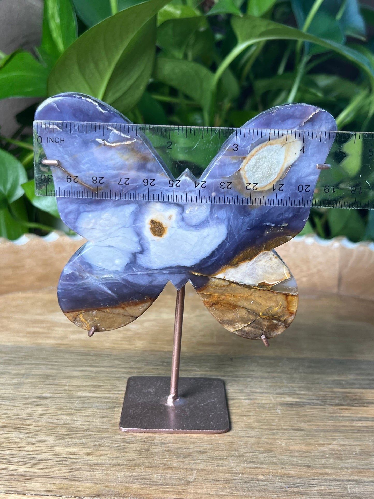 Purple Chalcedony Butterfly