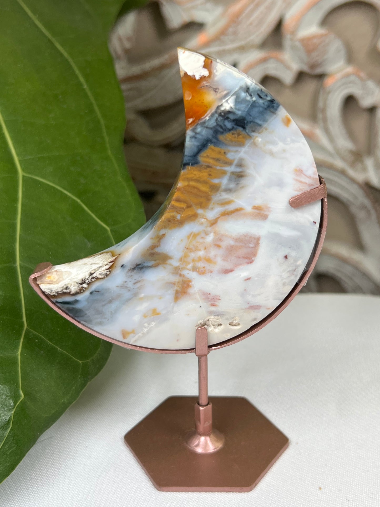 Milky Jasper Moon