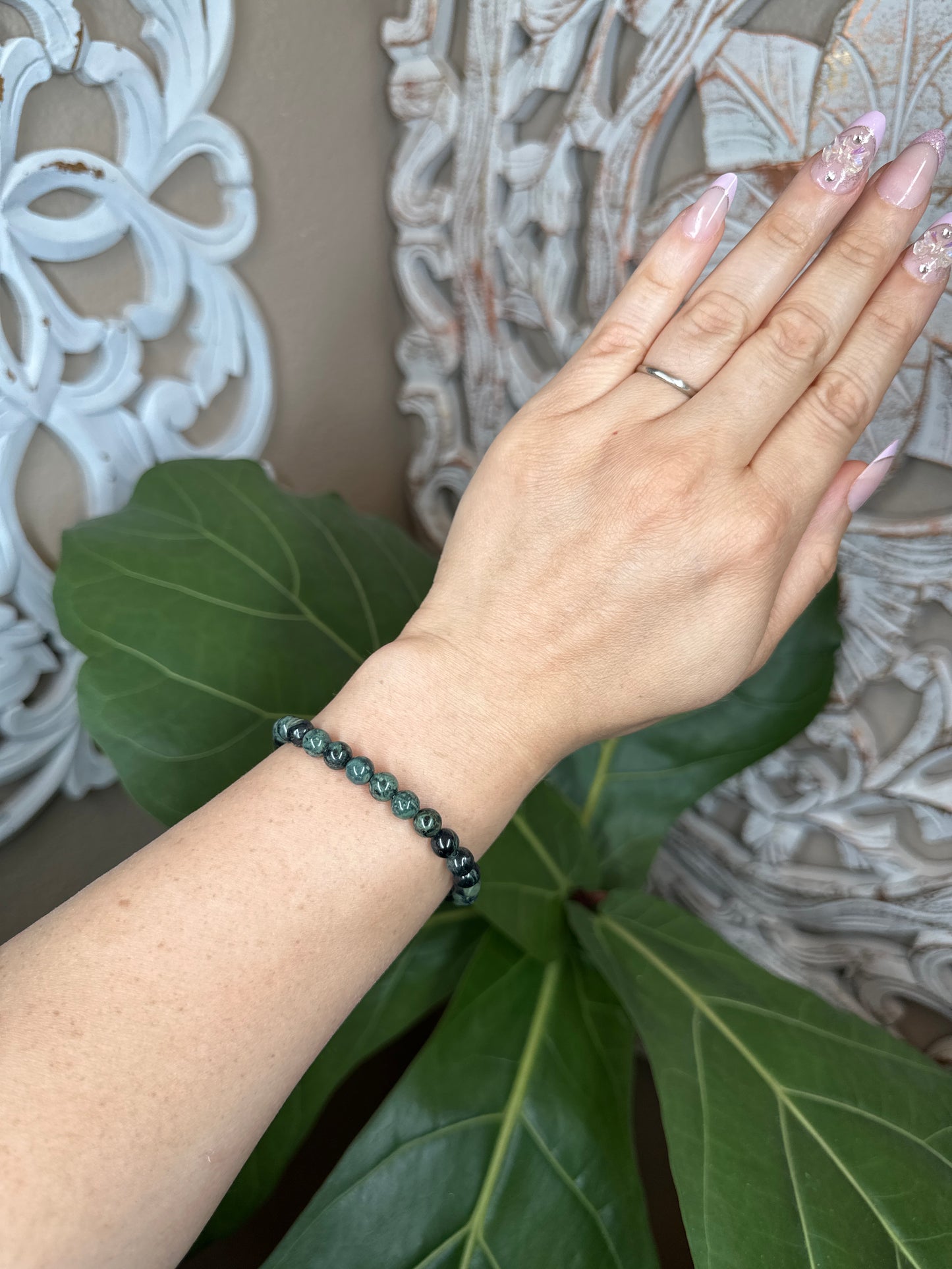 Kambaba Jasper Beaded Bracelet (6mm)