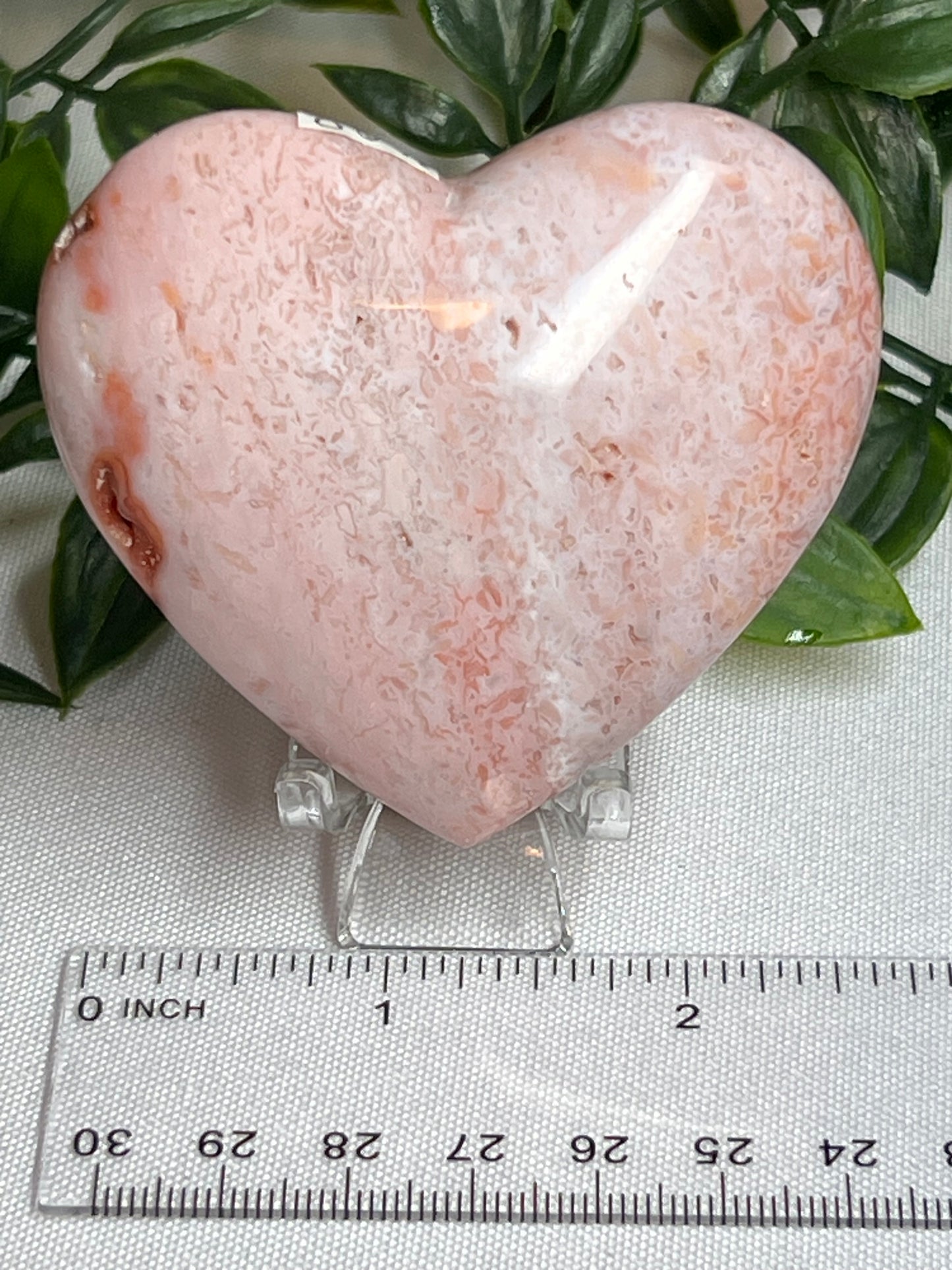 Pink Carnelian Heart
