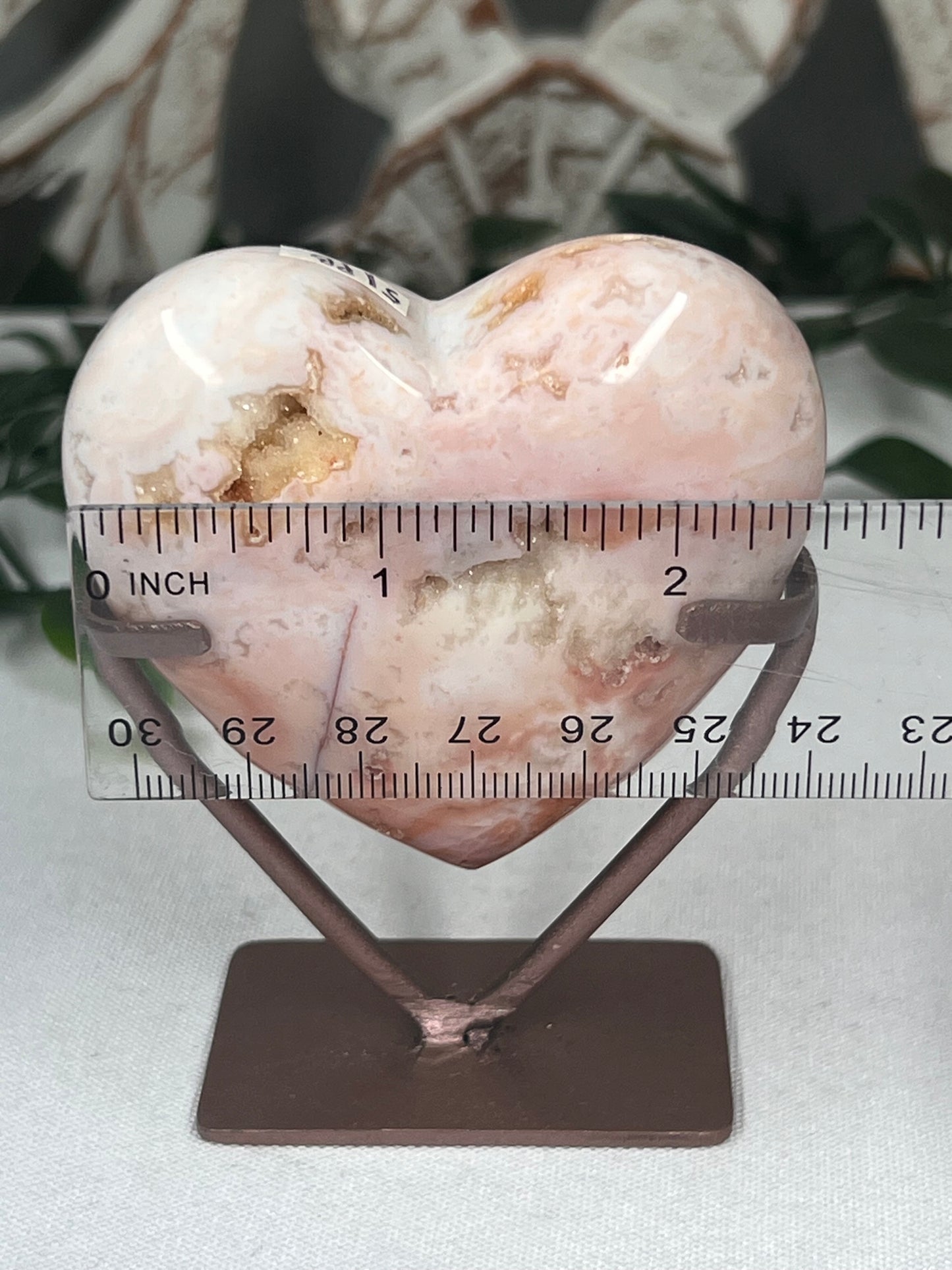 Pink Carnelian Heart