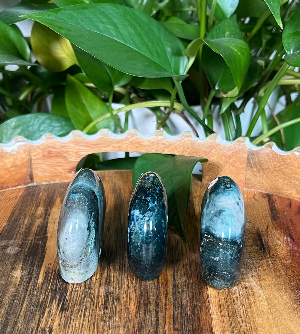 Blue Green Jasper Bears