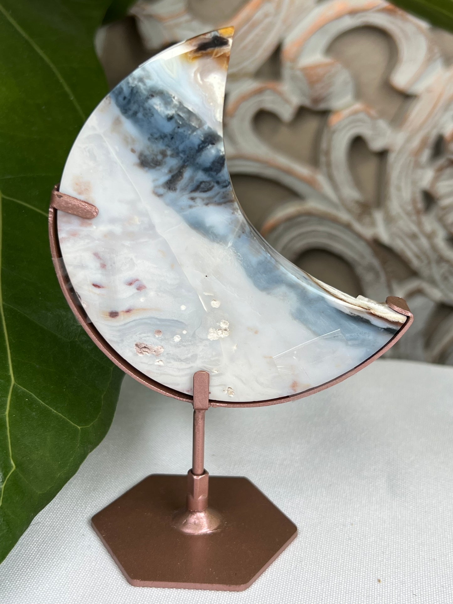 Milky Jasper Moon