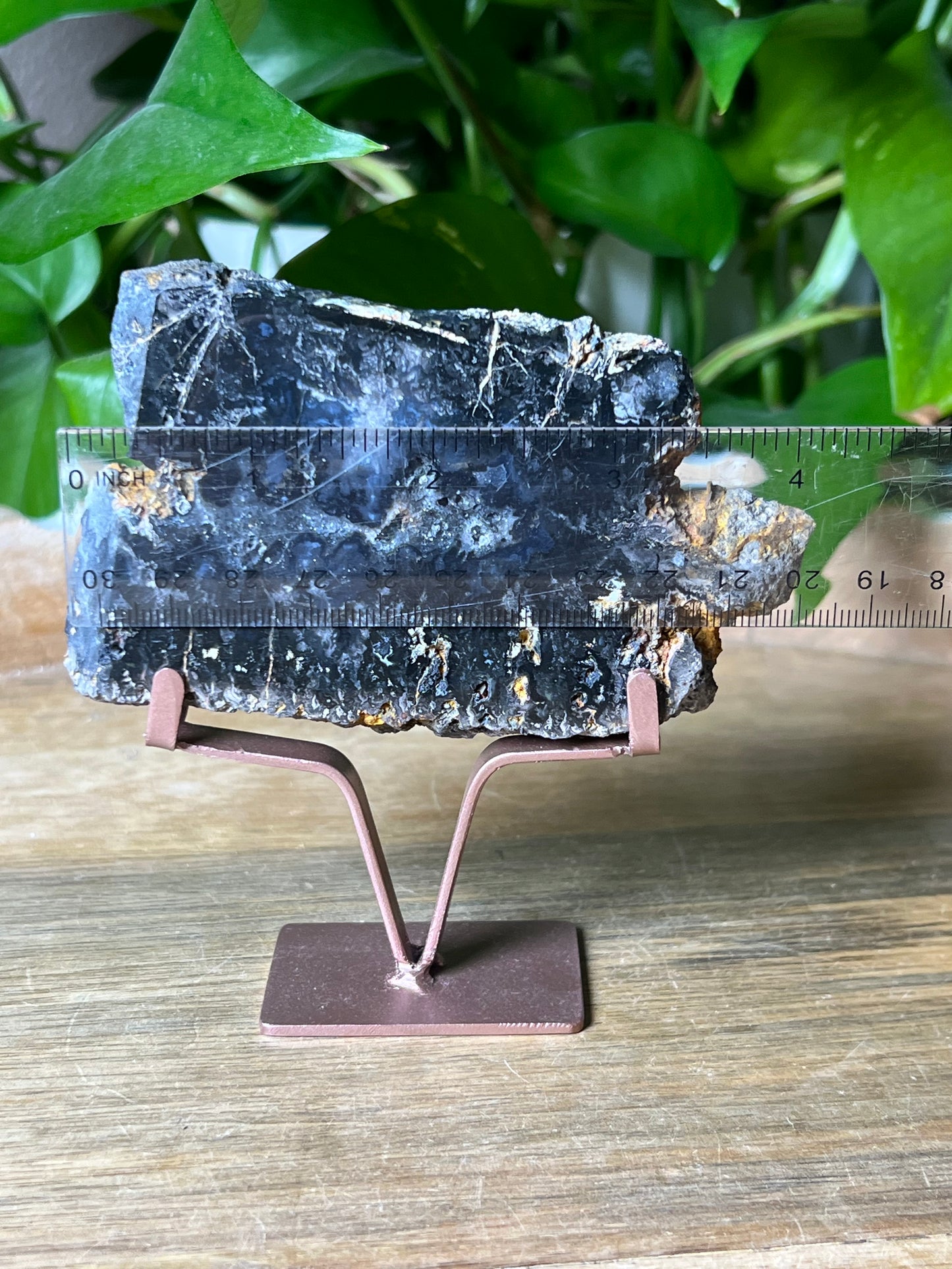 Blue Plume Agate Slab