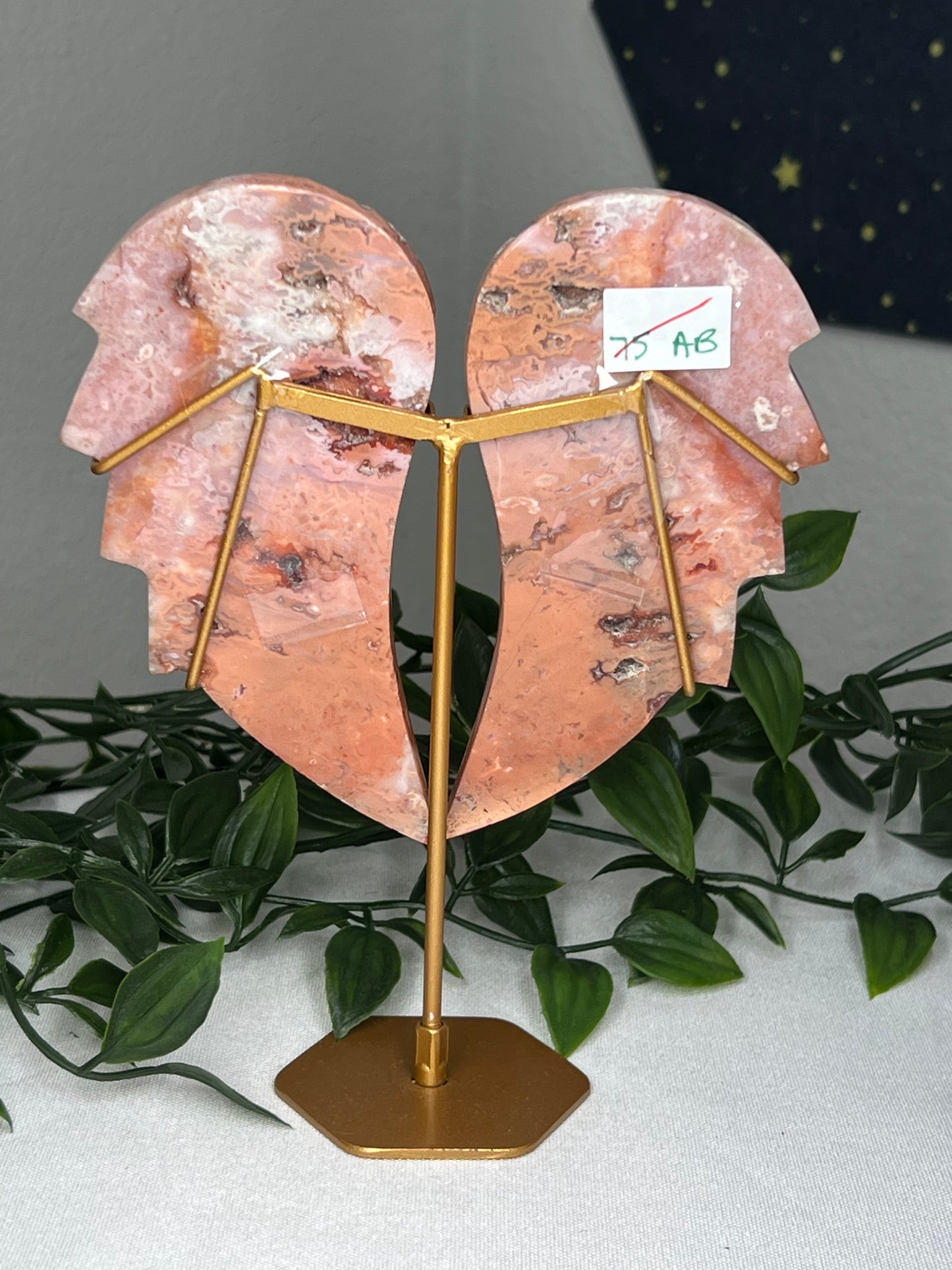 Pink Carnelian Wings