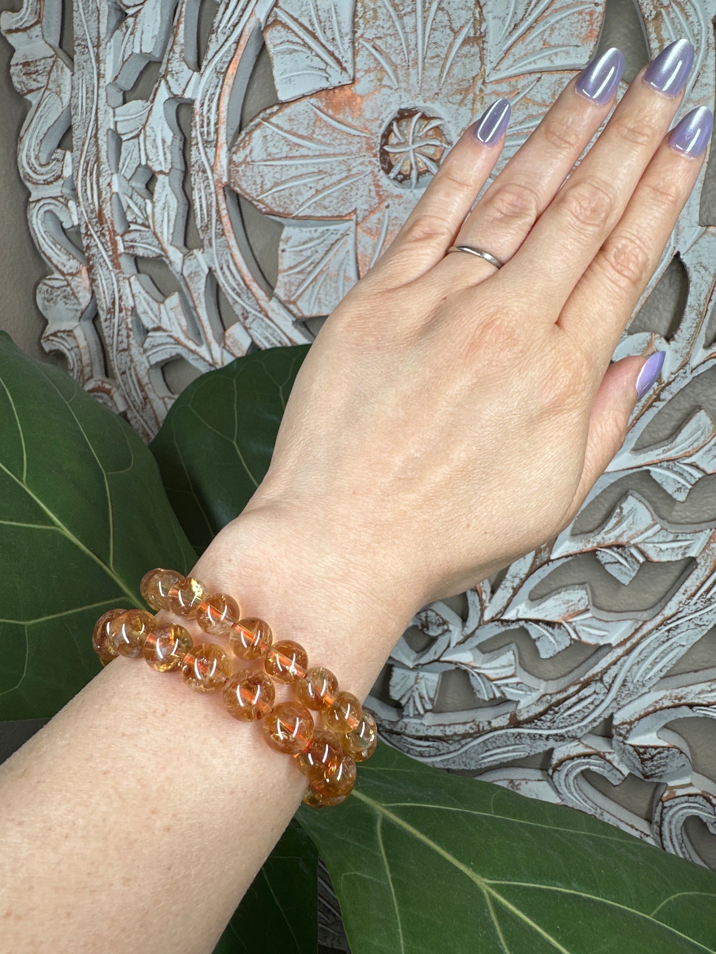 Citrine Beaded Bracelet
