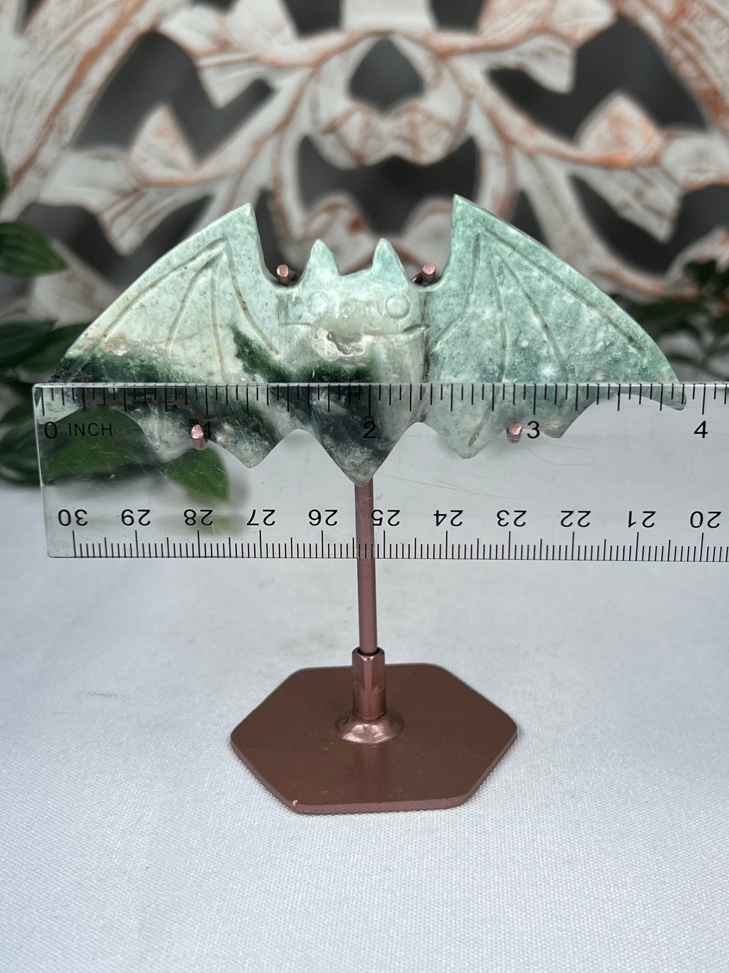 Blue Green Jasper Bat