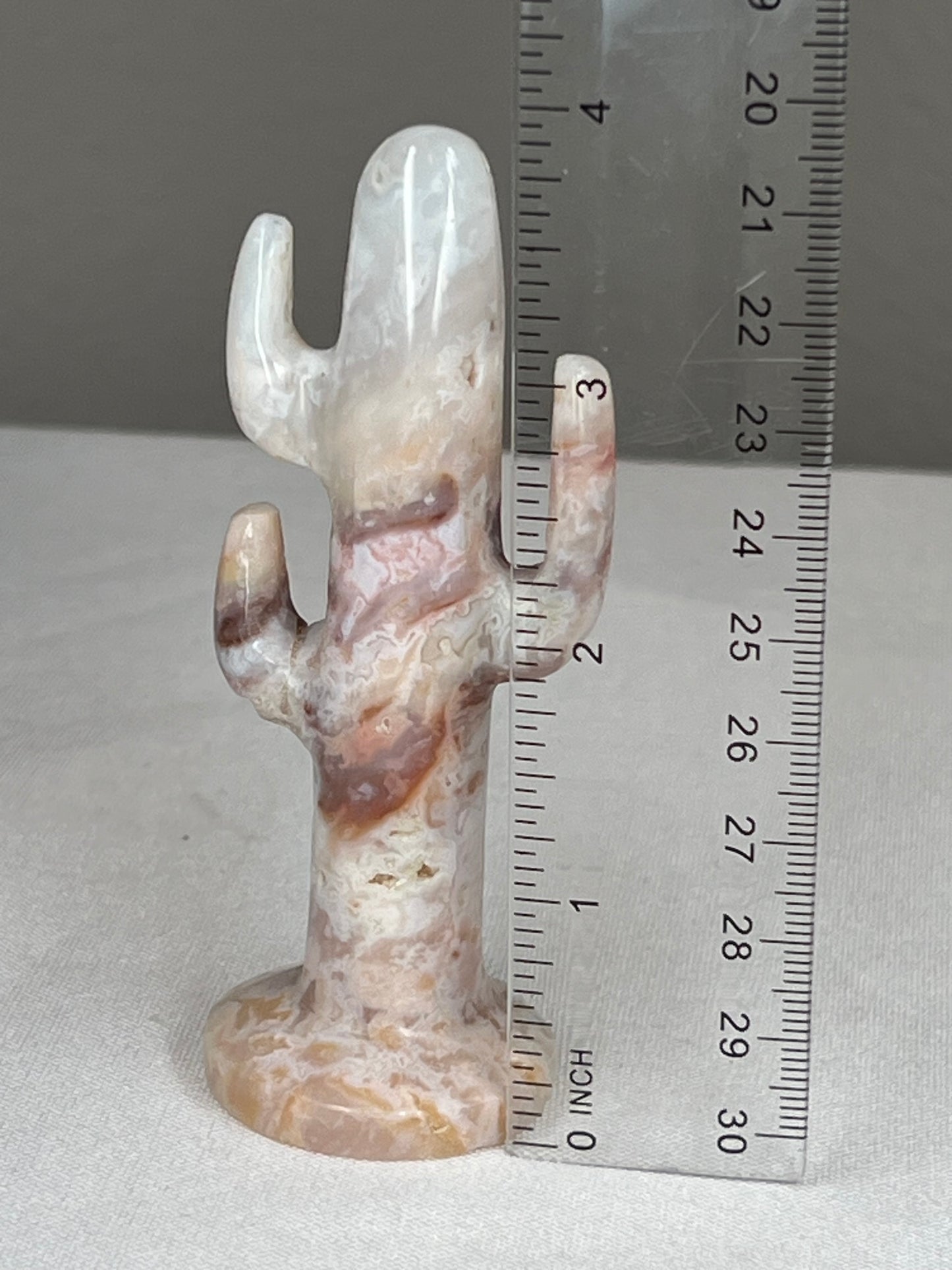 Rainbow Plume Agate Cactus