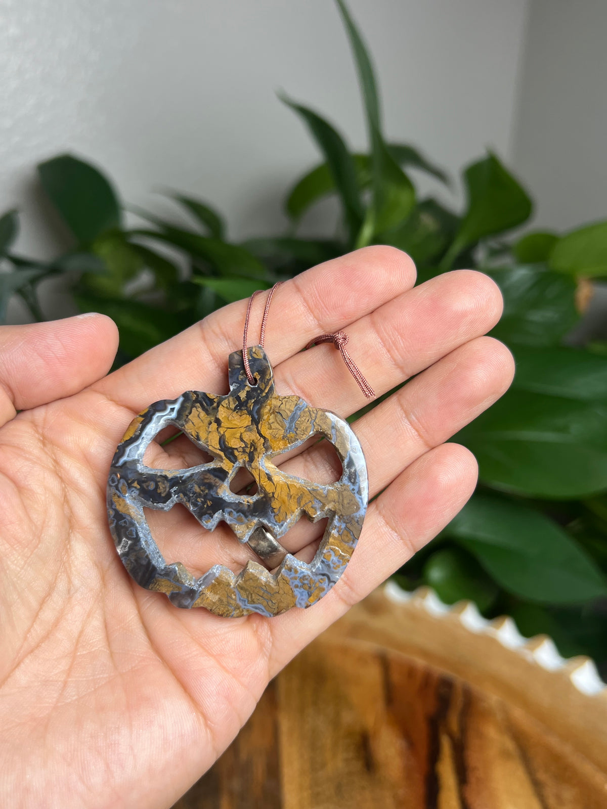 Brecciated Jasper Ornament Pumpkin: PK