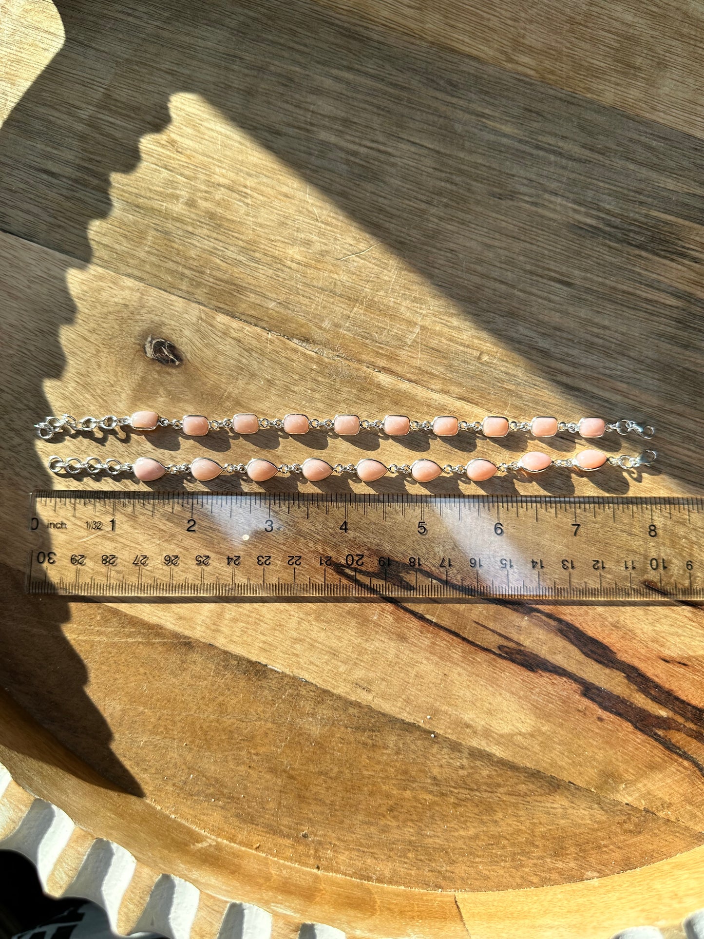 Australian Pink Opal Infinity Bracelet