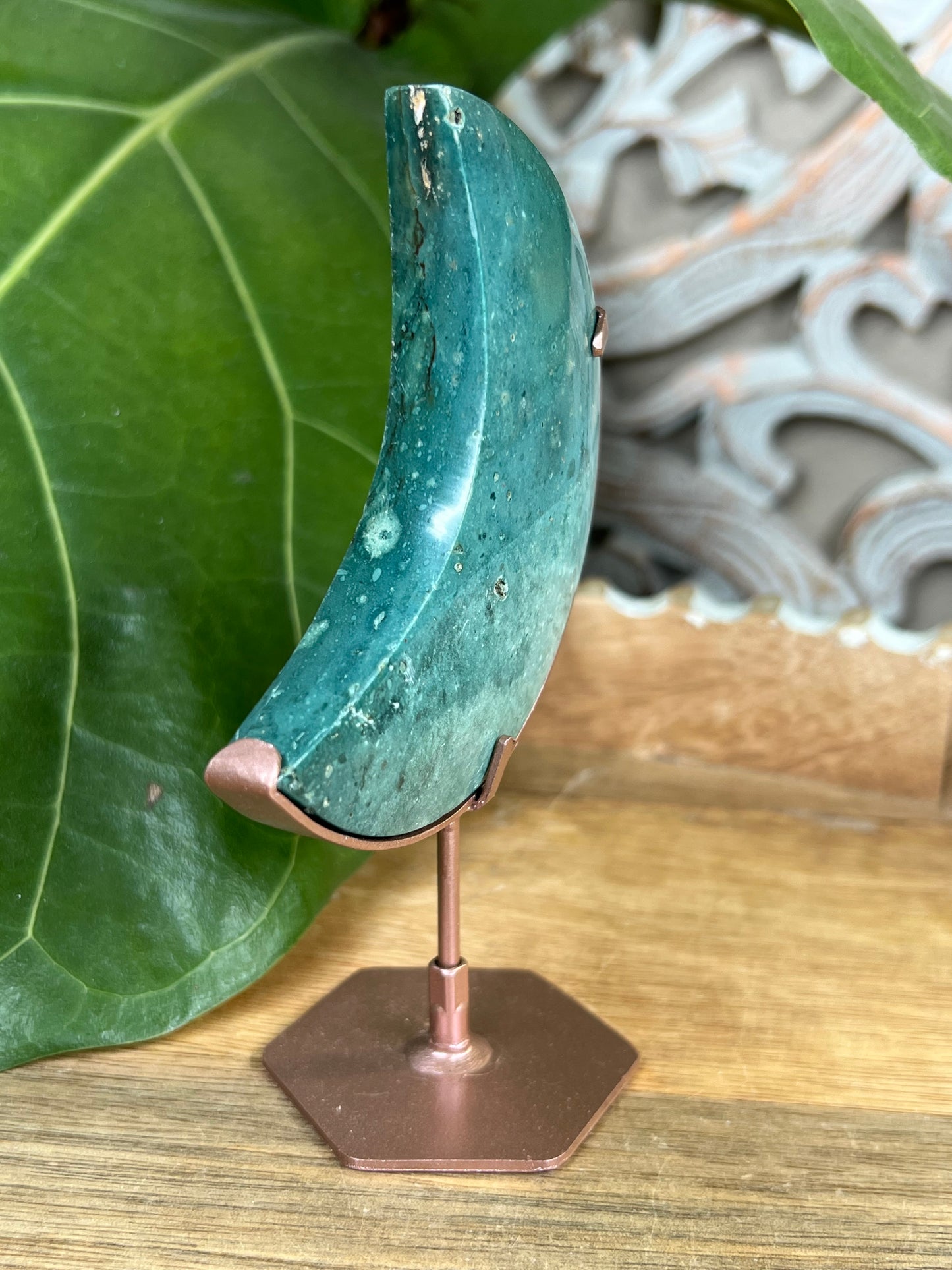 Blue Green Jasper Moon