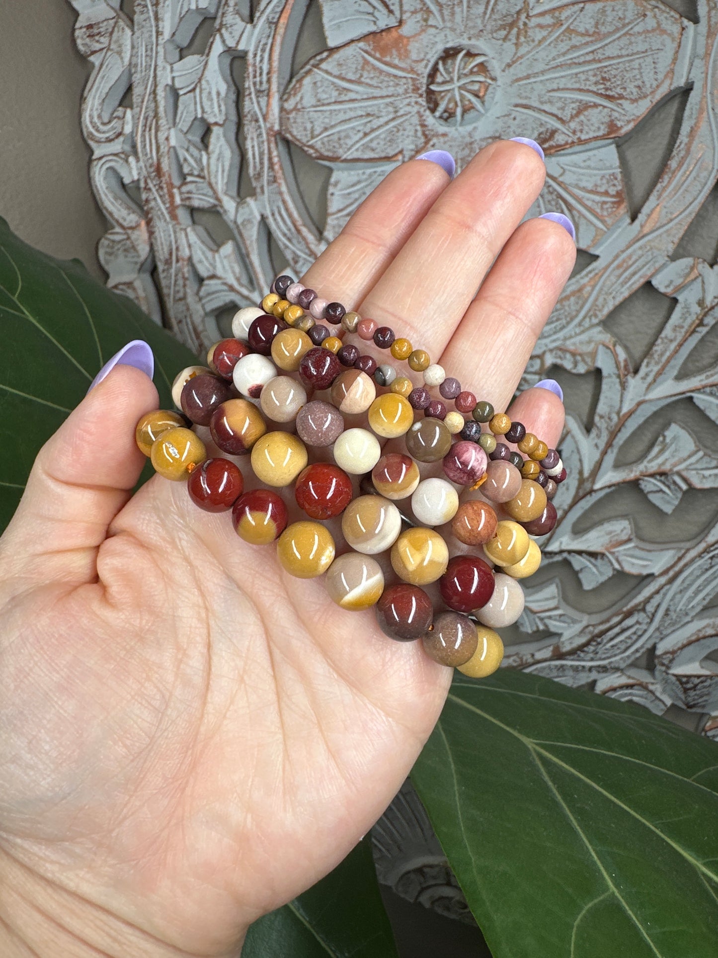 Mookaite Beaded Bracelet