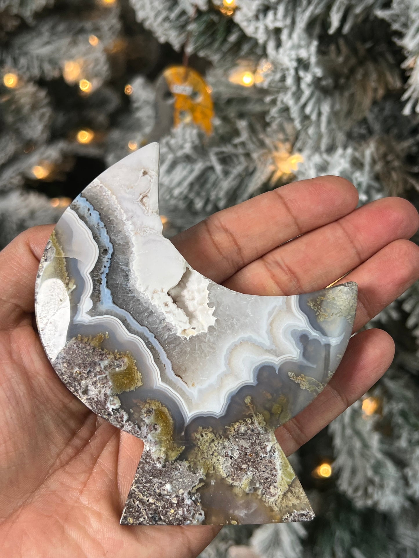 Scenic Moss Agate Moon