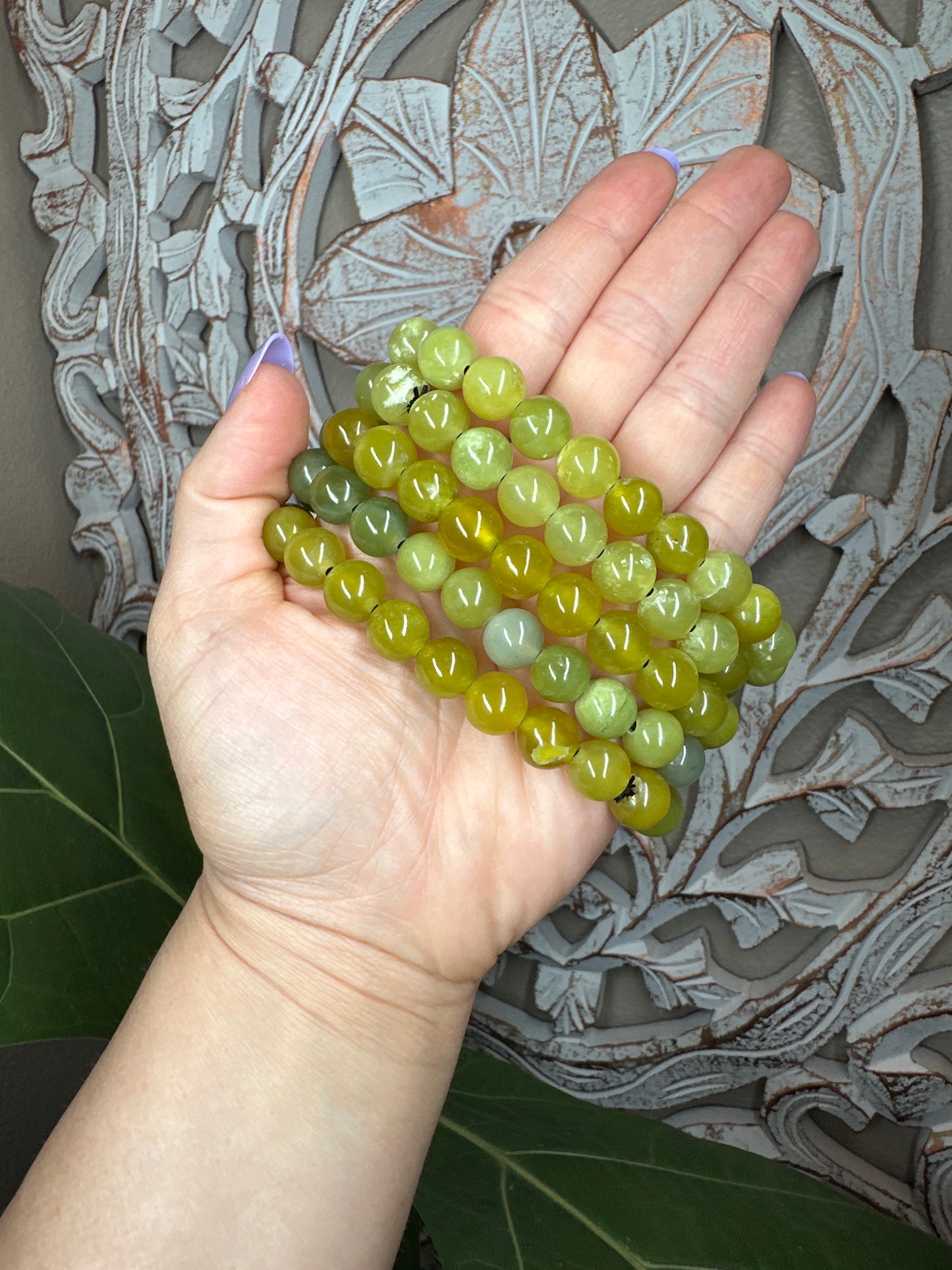 Idocrase Beaded Bracelet (10mm)