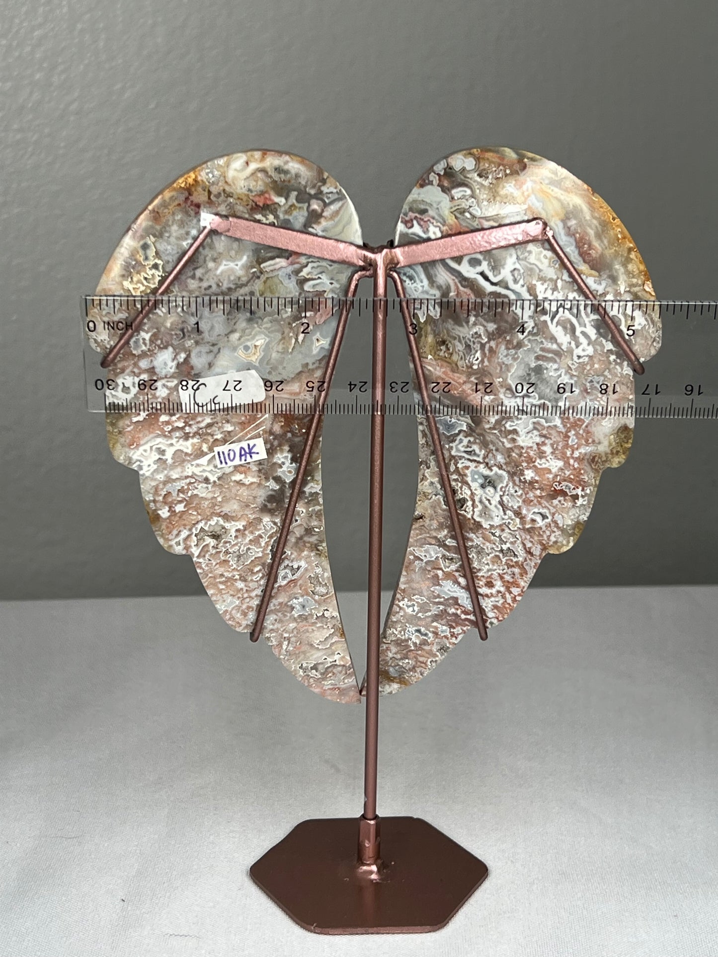 Sumatra Plume Agate Angel Wings