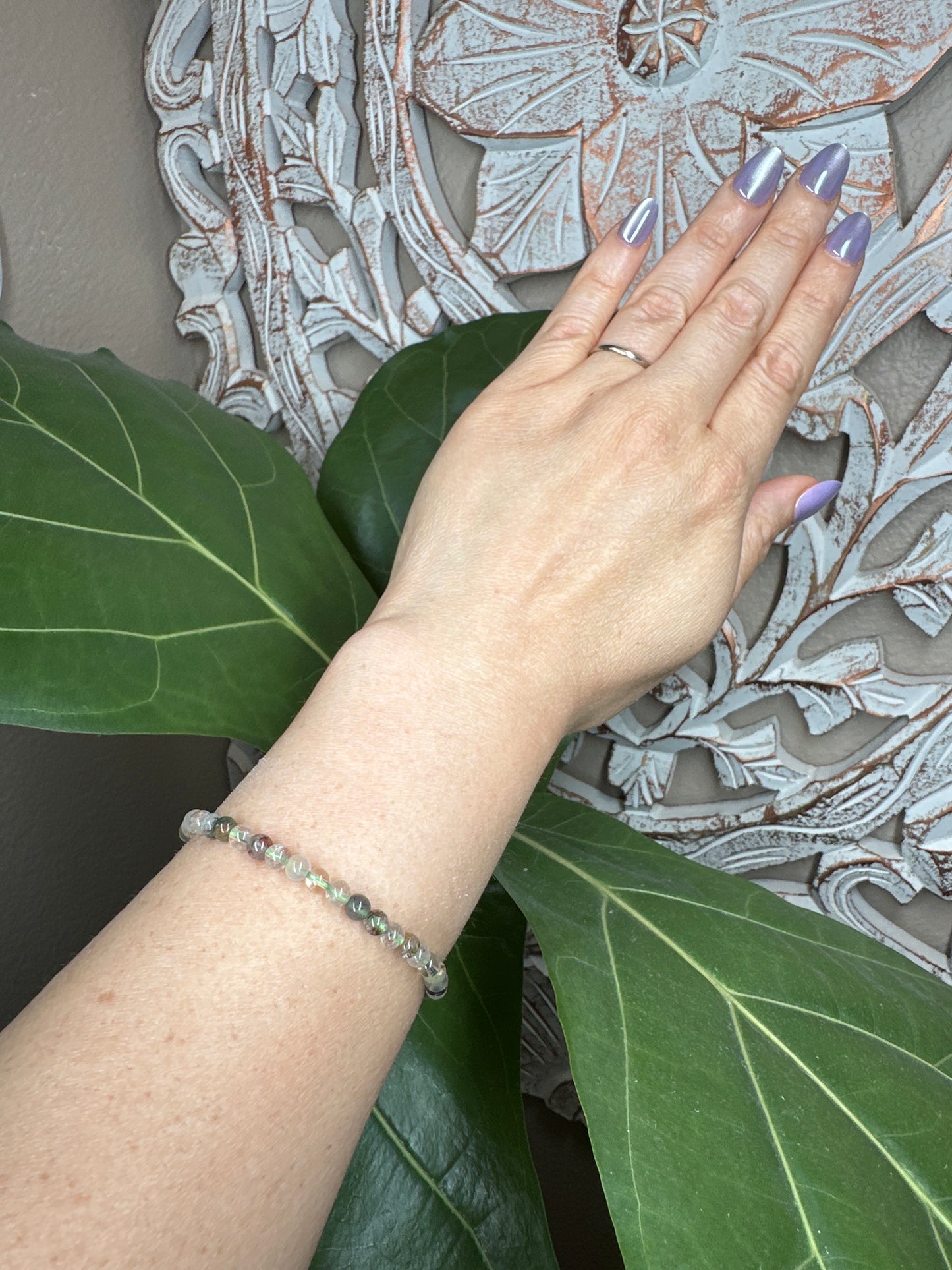 Garden Quartz Beaded Bracelet (4mm)