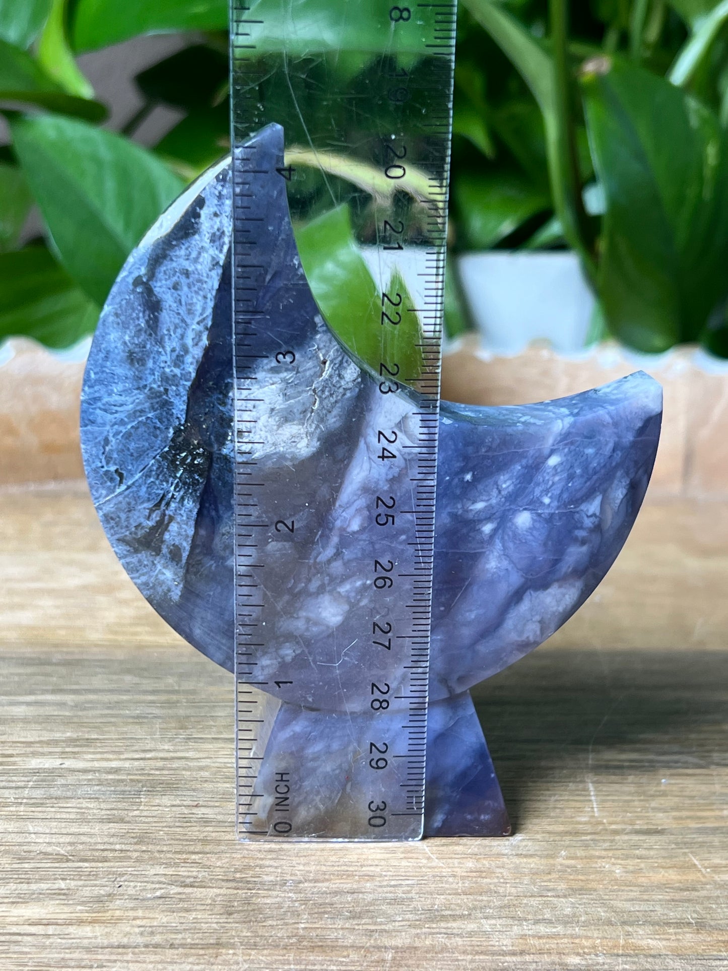 Purple Chalcedony Moon