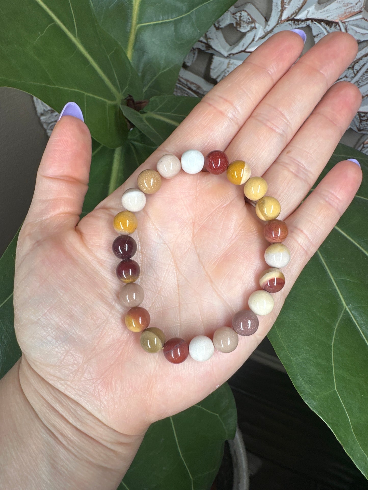 Mookaite Beaded Bracelet