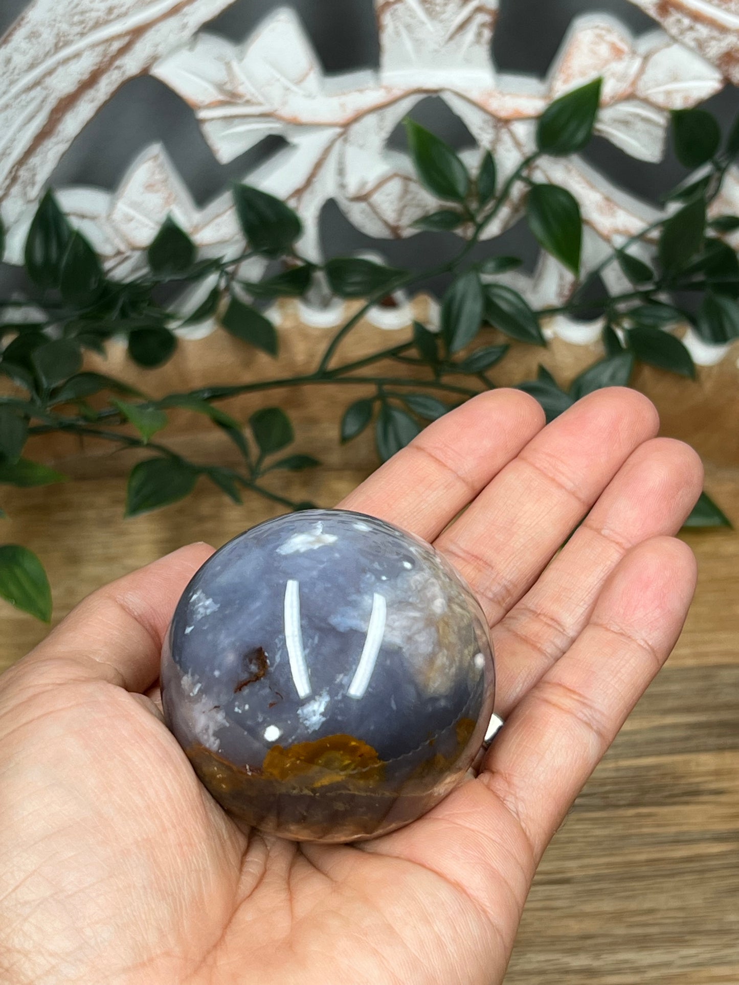 Purple Chalcedony Sphere