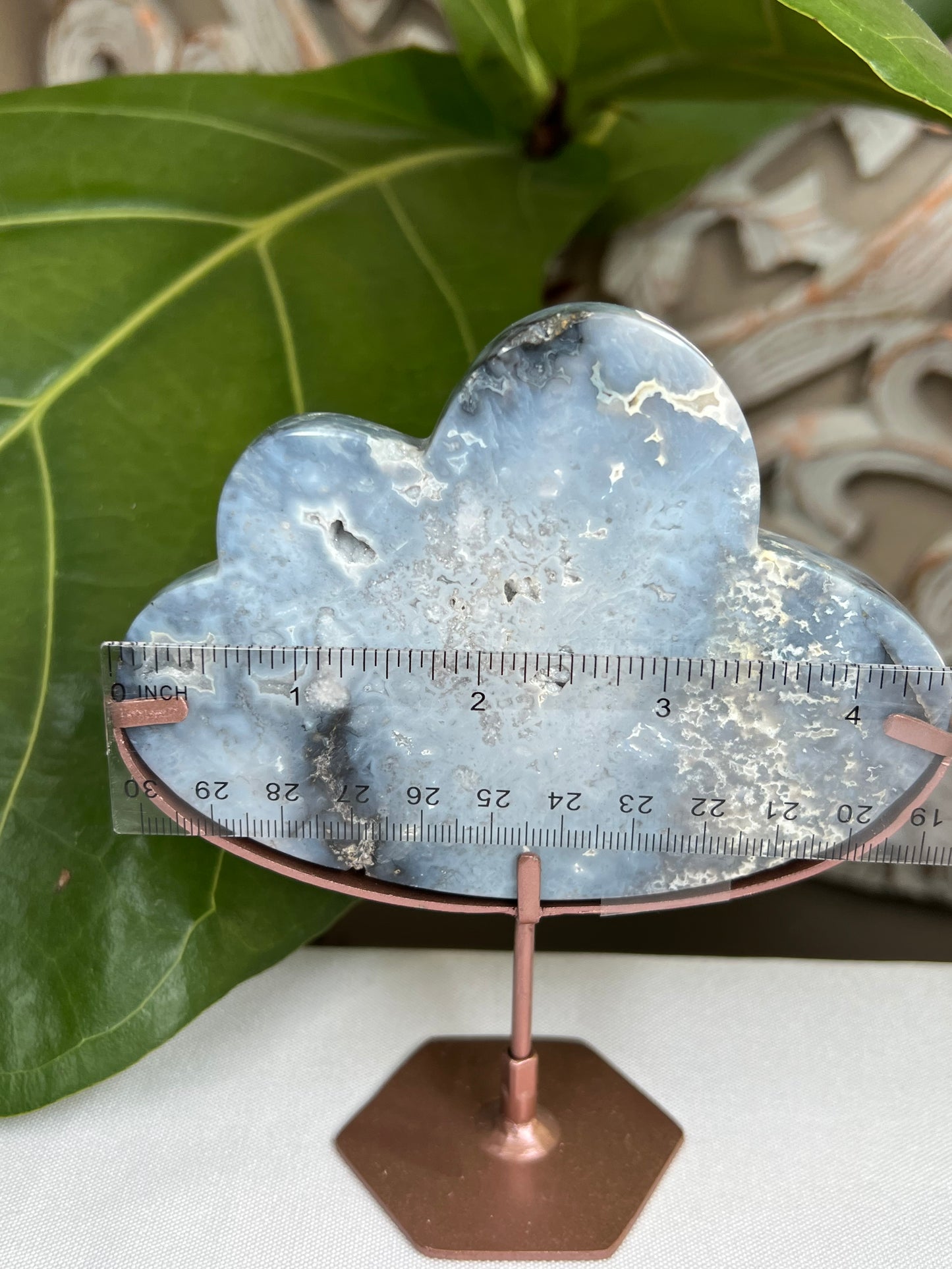 Blue plume agate cloud