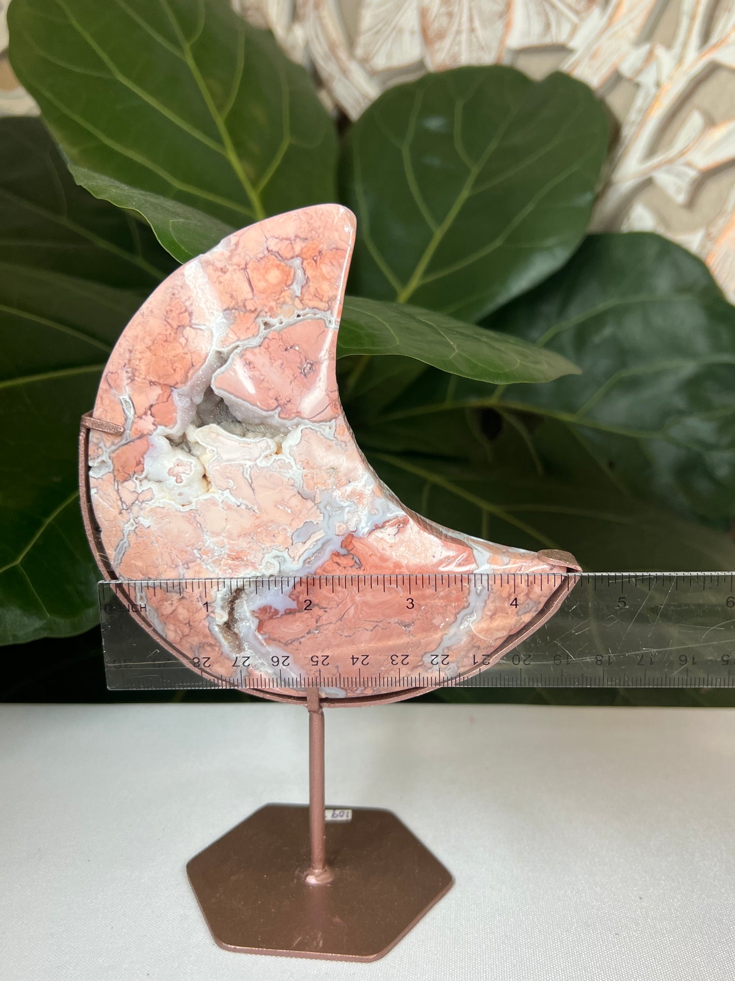 Cotton Candy Agate Moon