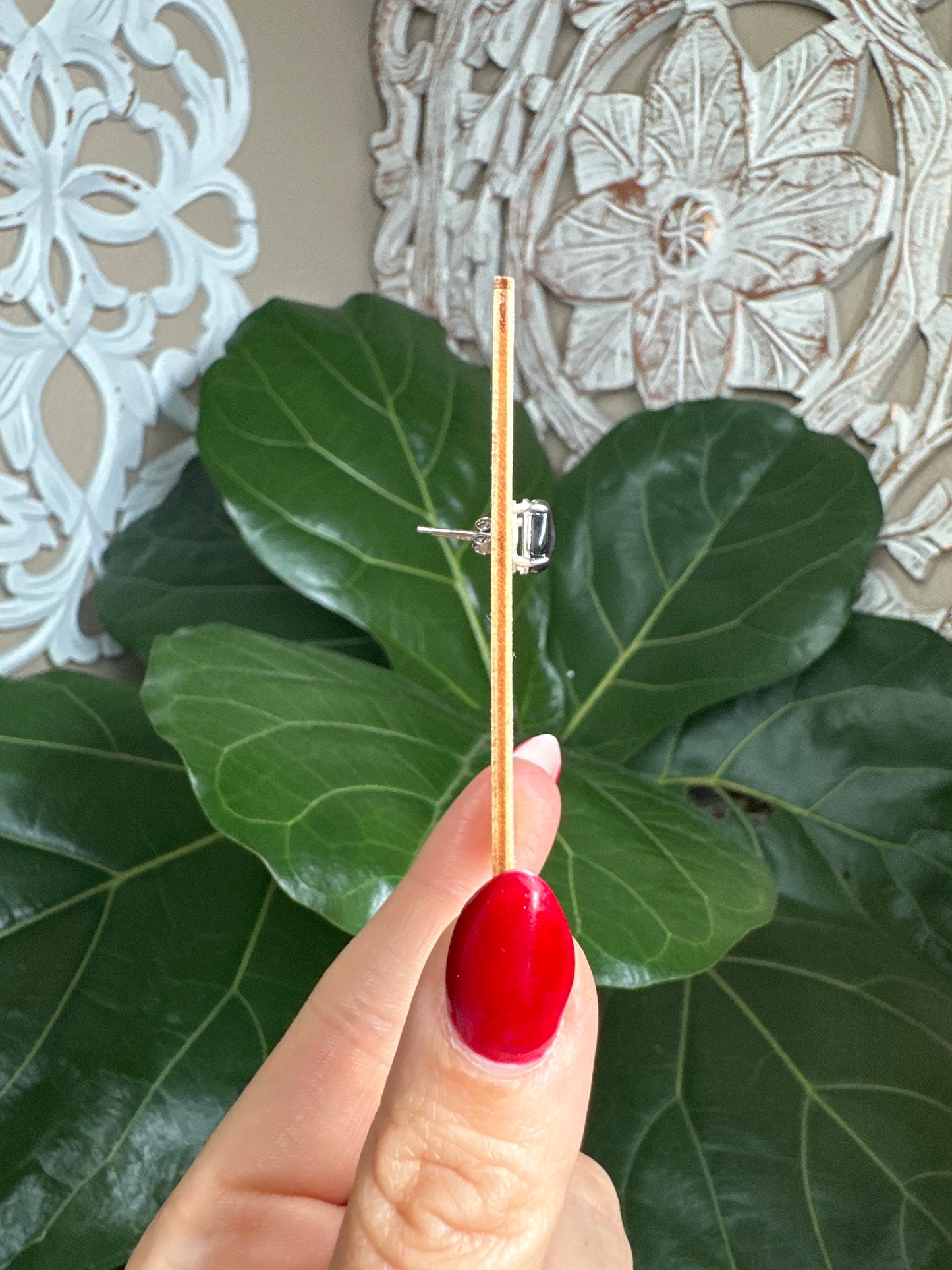 Hypersthene Stud Earrings