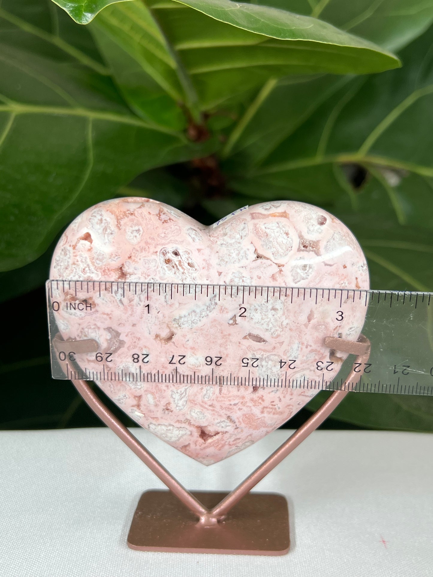 Pink Carnelian Heart