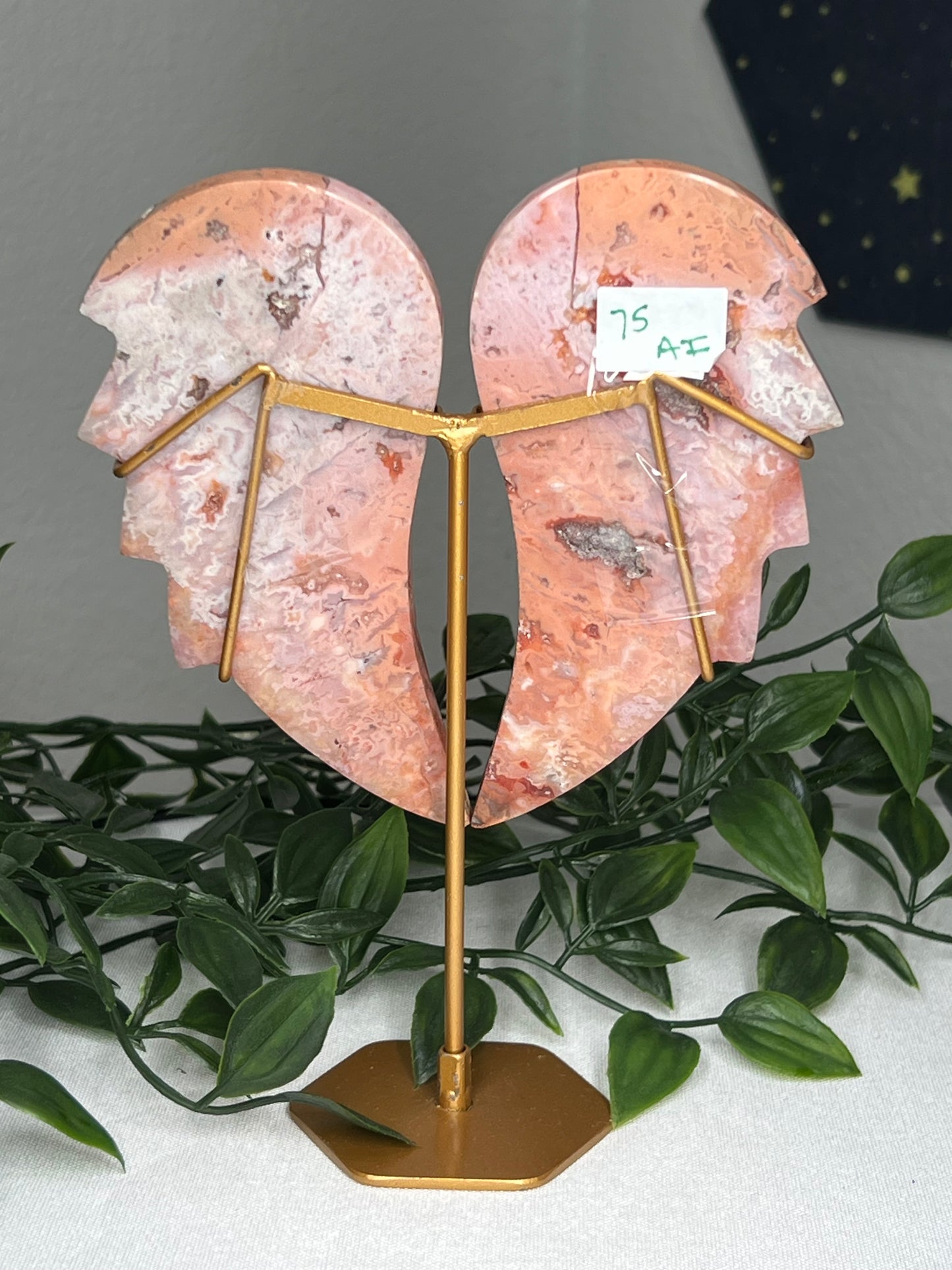 Pink Carnelian Wings