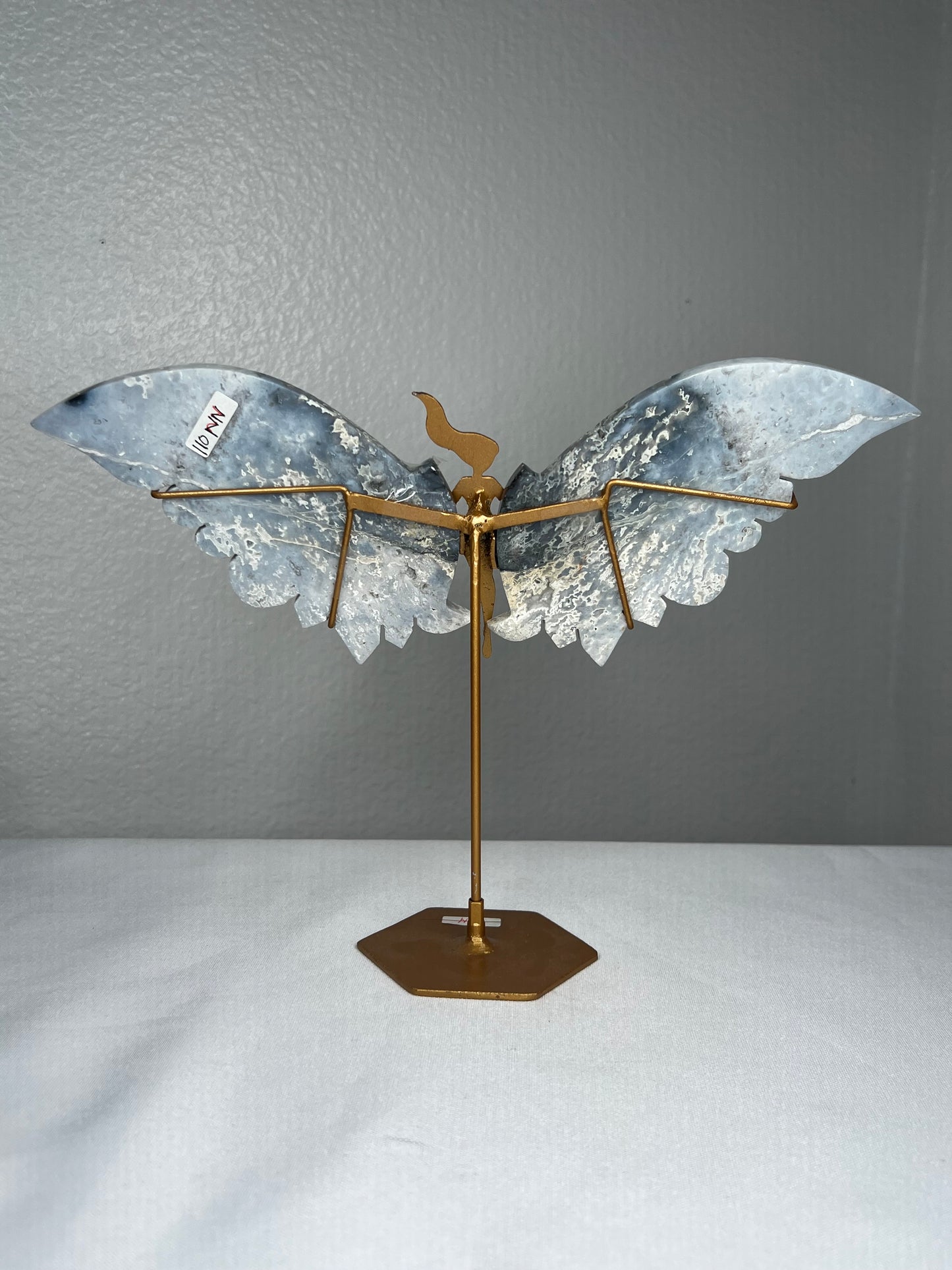 Blue Plume Agate Wings