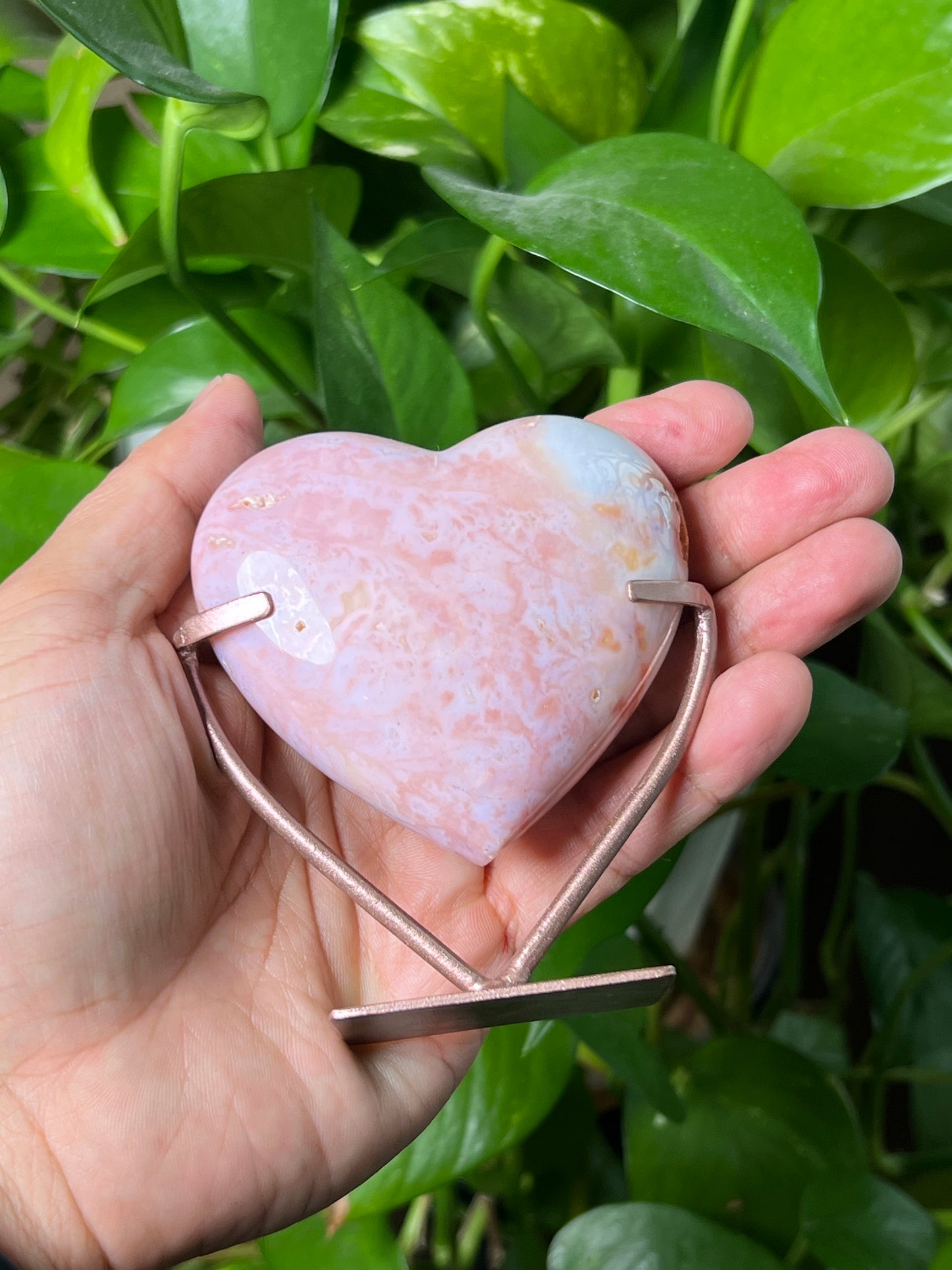 Pink Carnelian Heart