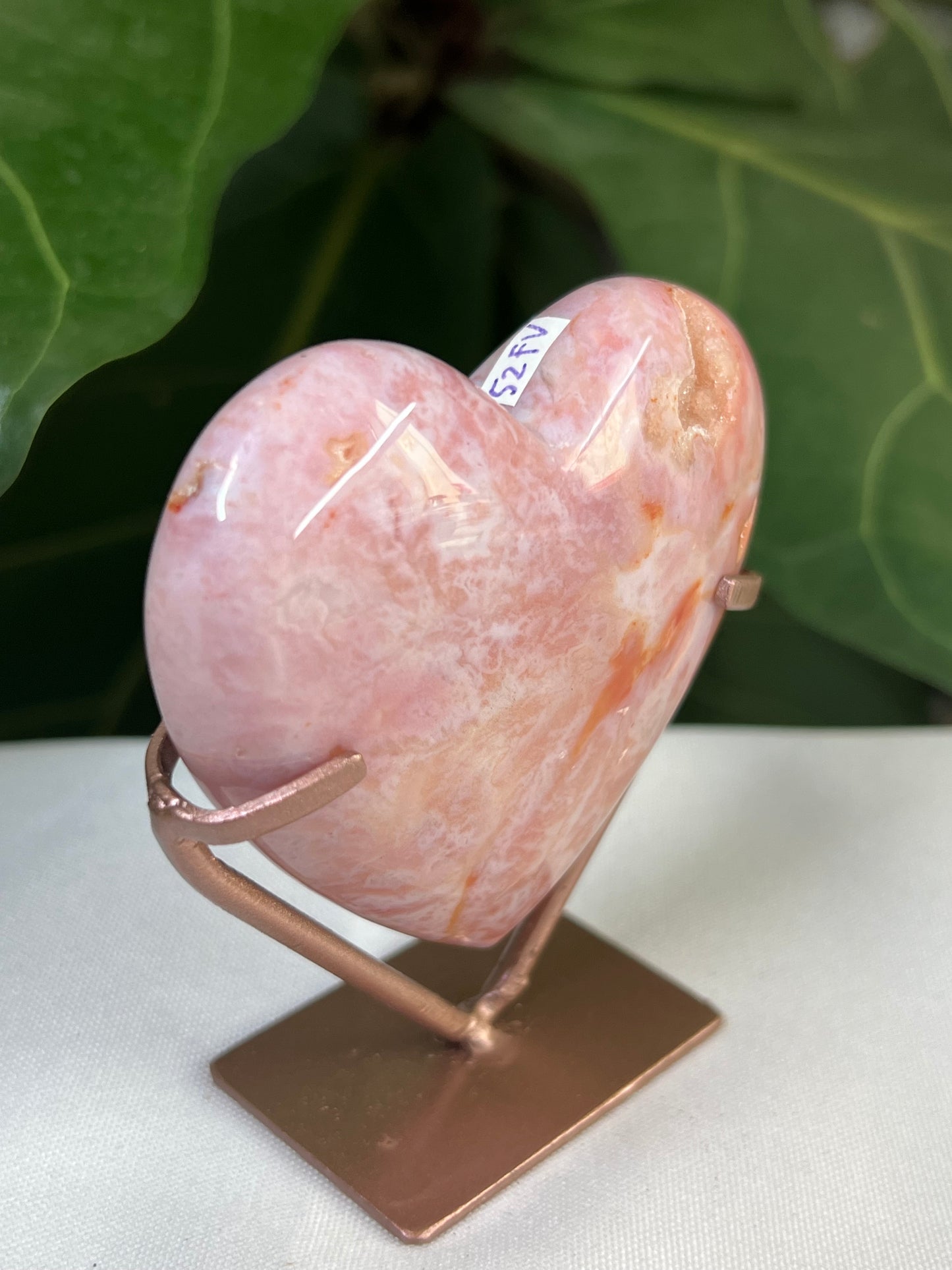 Pink Carnelian Heart