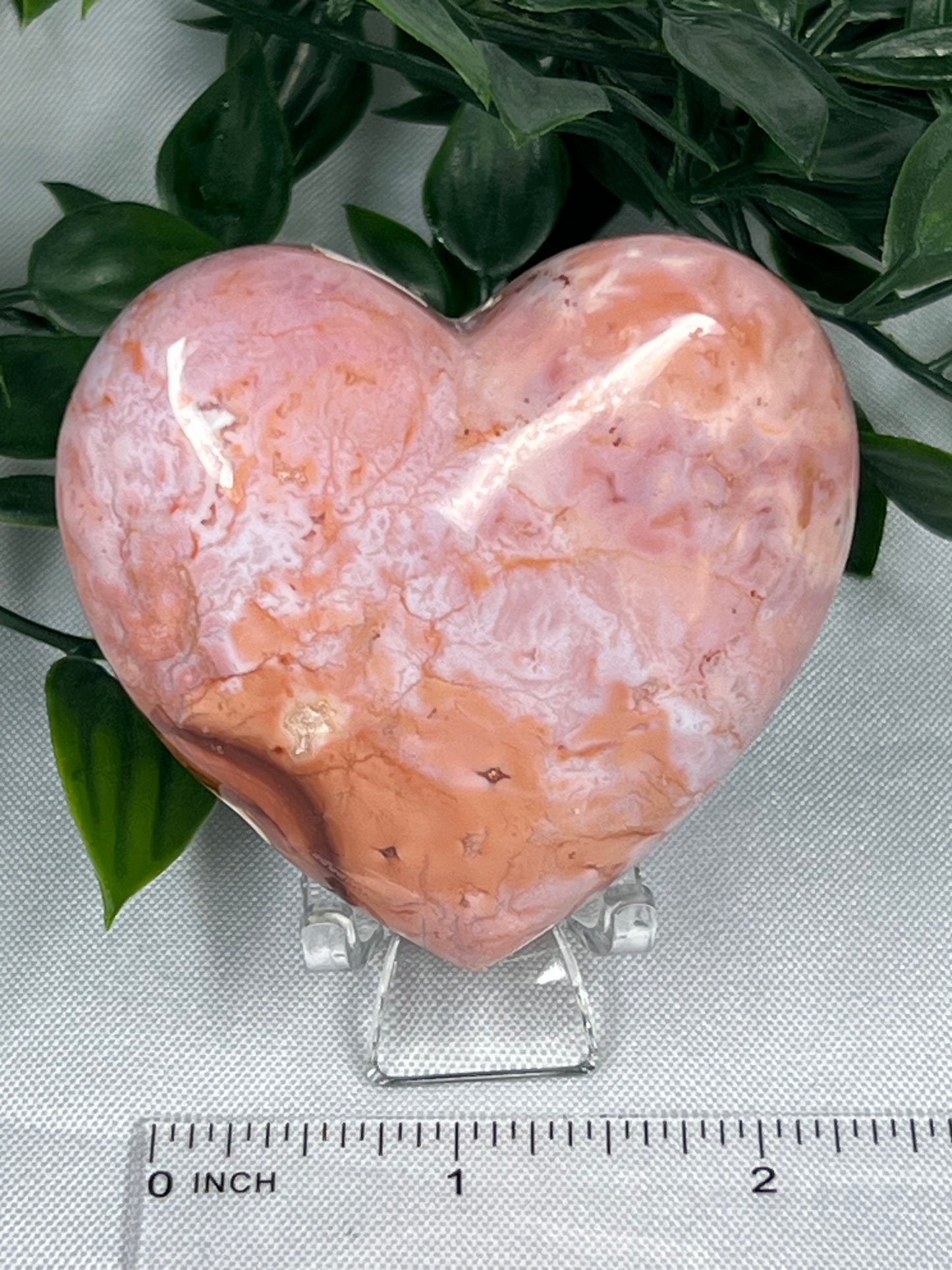 Pink Carnelian Heart
