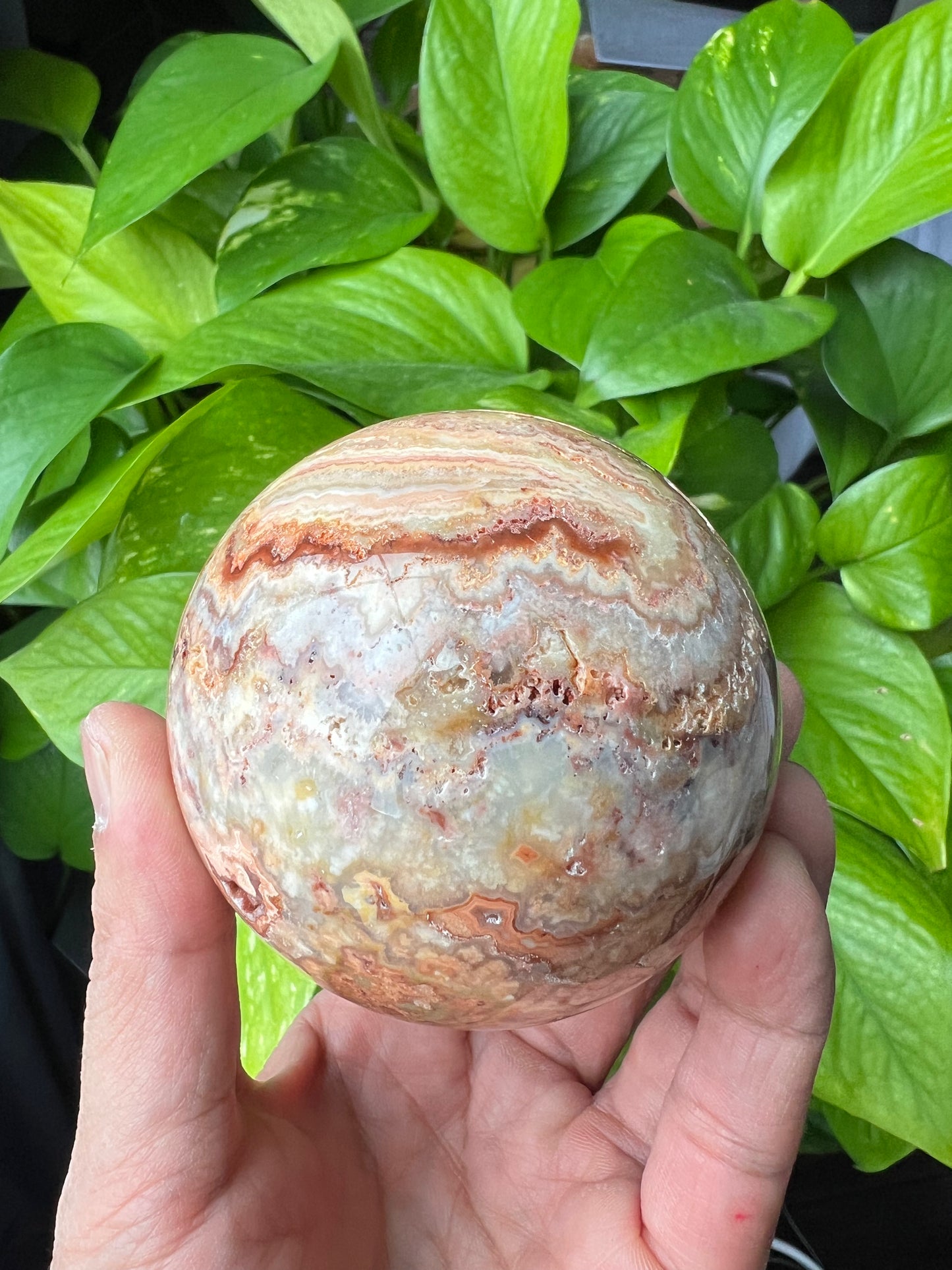 Crazy Lace Agate Sphere