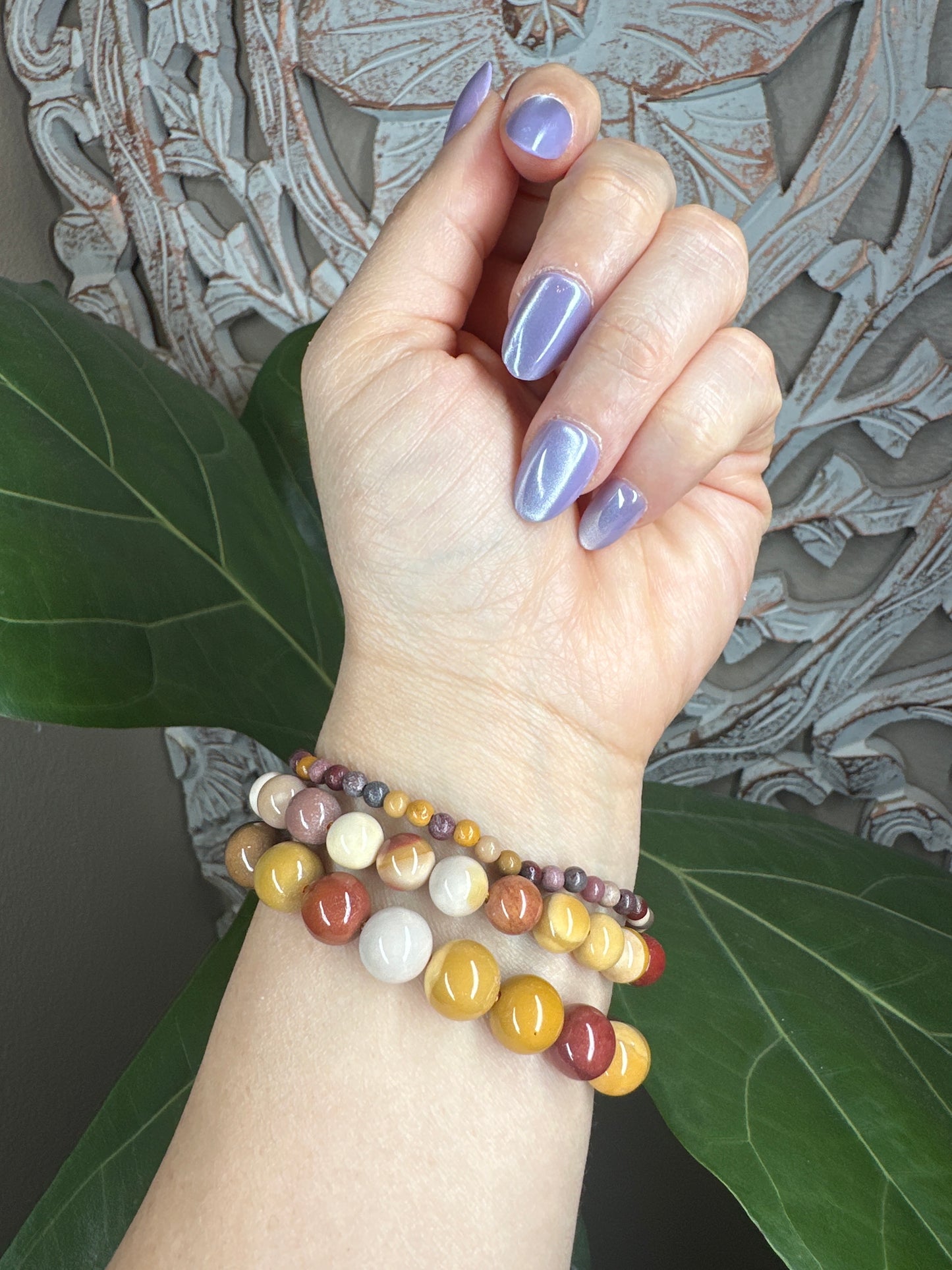 Mookaite Beaded Bracelet
