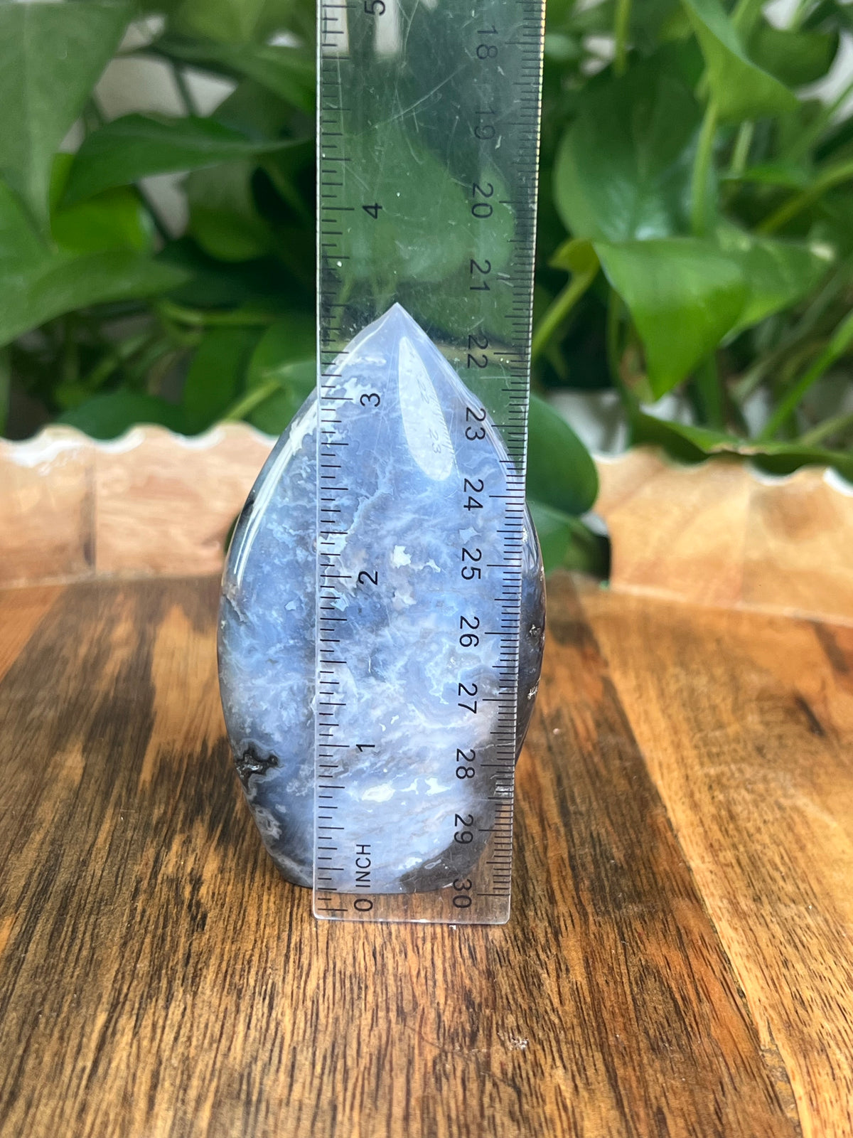 Blue Plume Agate Flame: NK