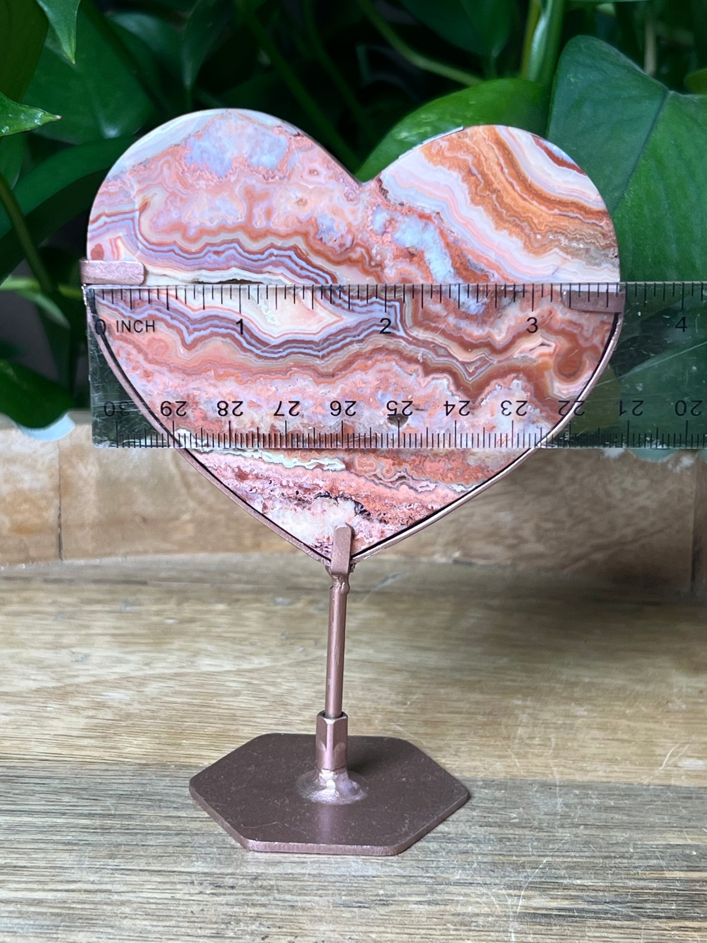 Crazy Lace Agate Heart