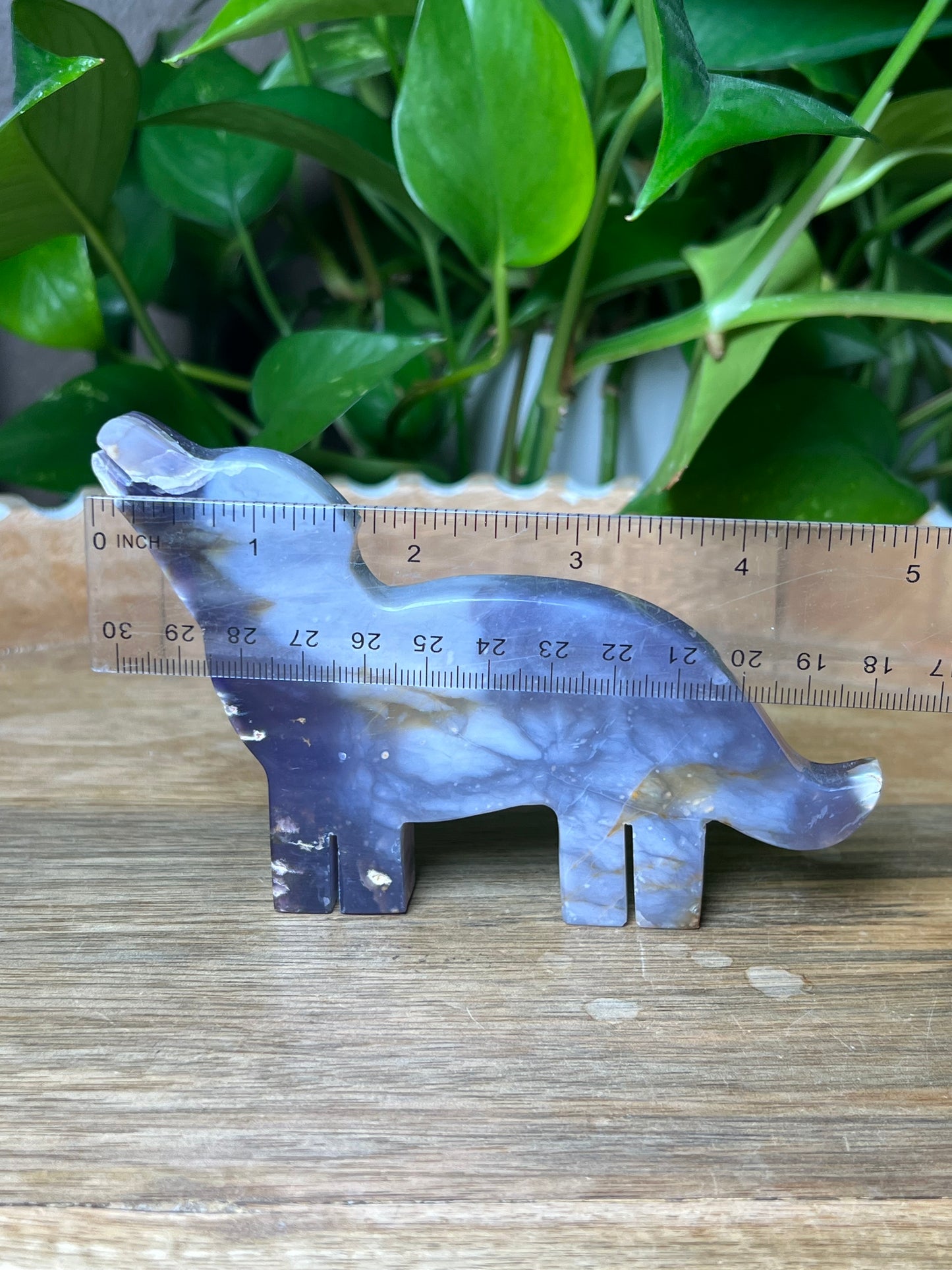 Purple Chalcedony Dog
