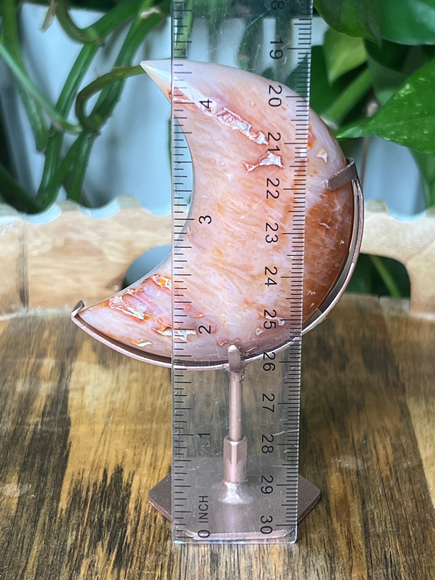 Pink Carnelian Moon