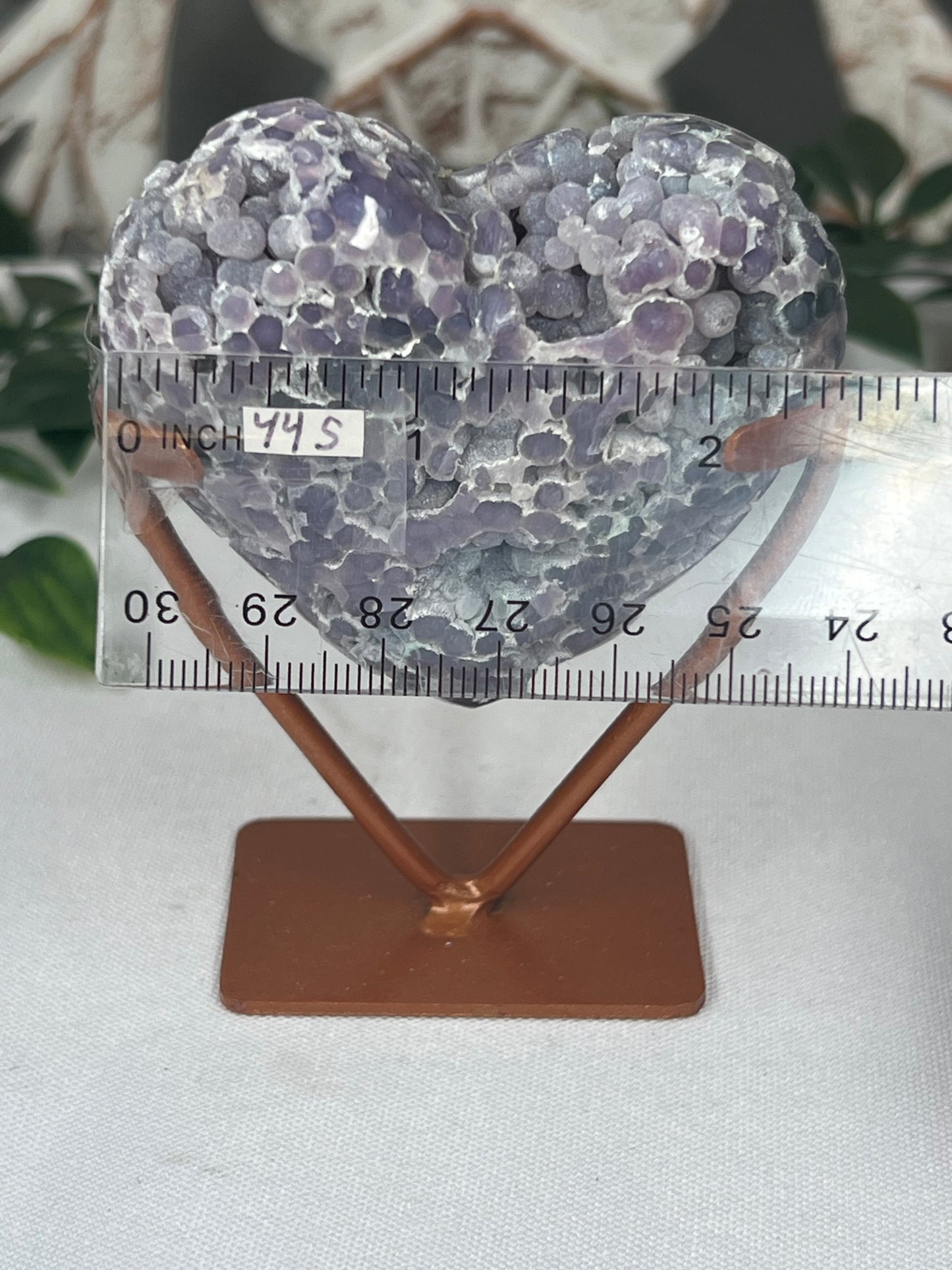 Grape Agate Heart