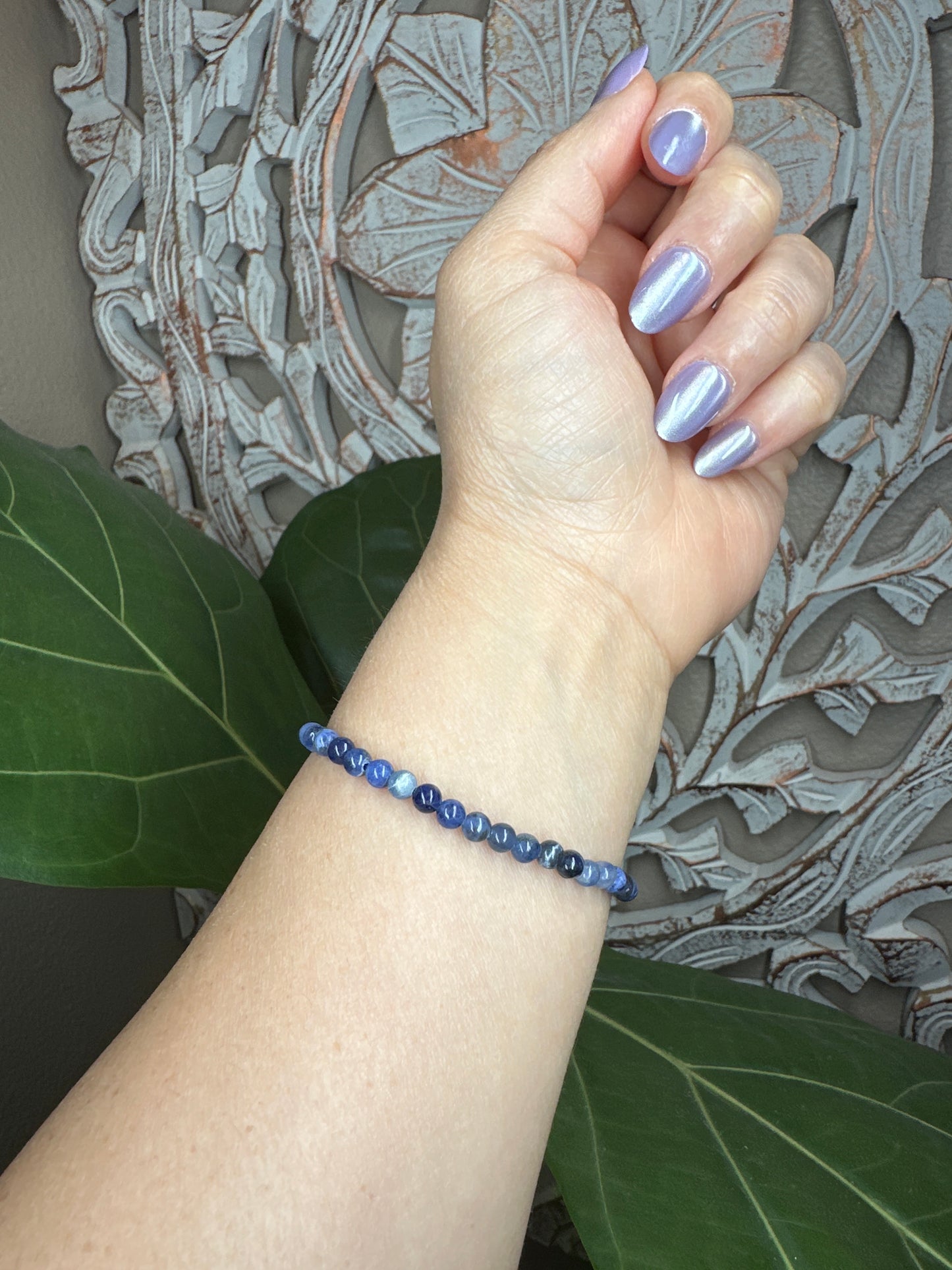 Sodalite Beaded Bracelet (4mm)