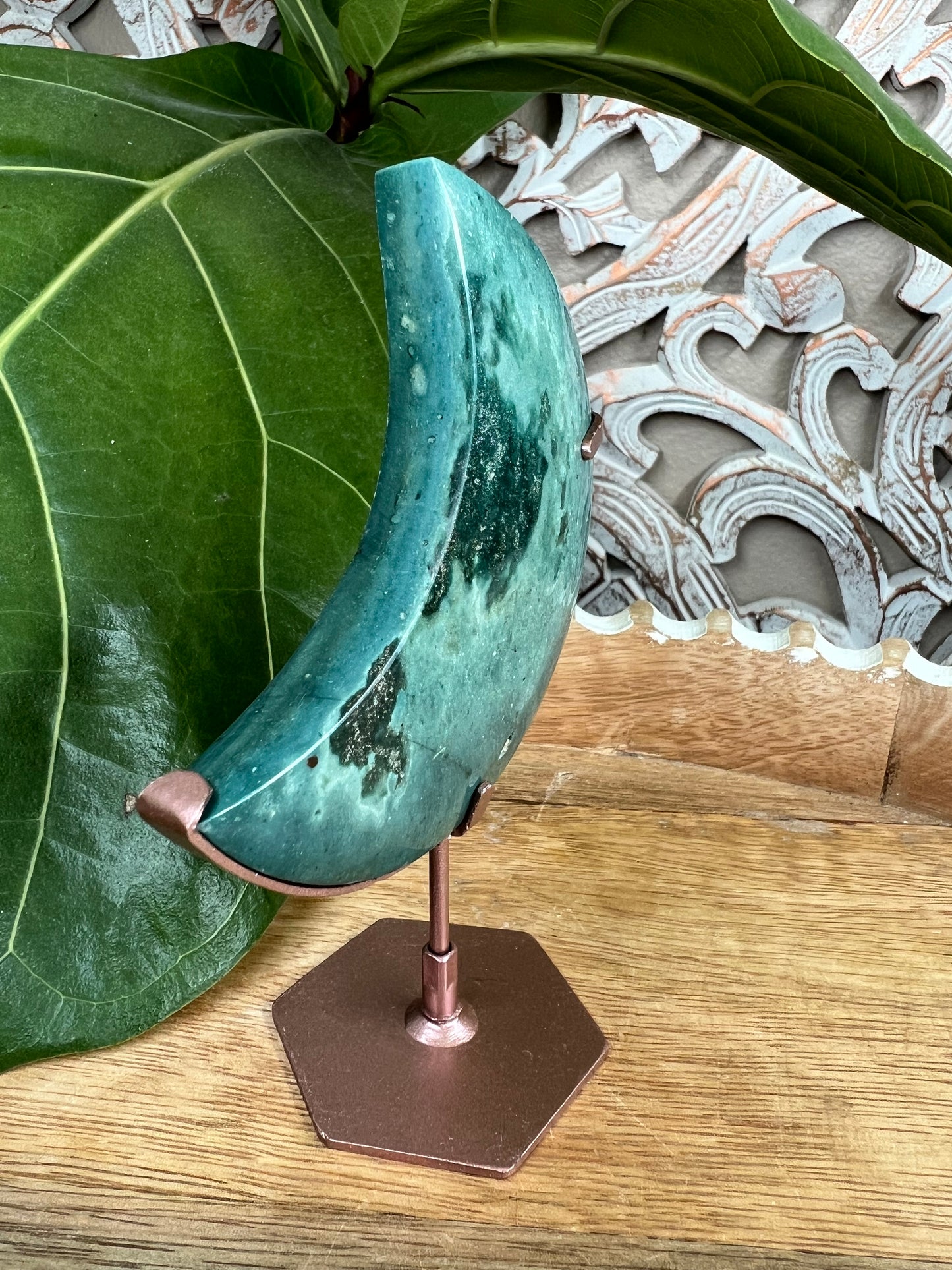 Blue Green Jasper Moon