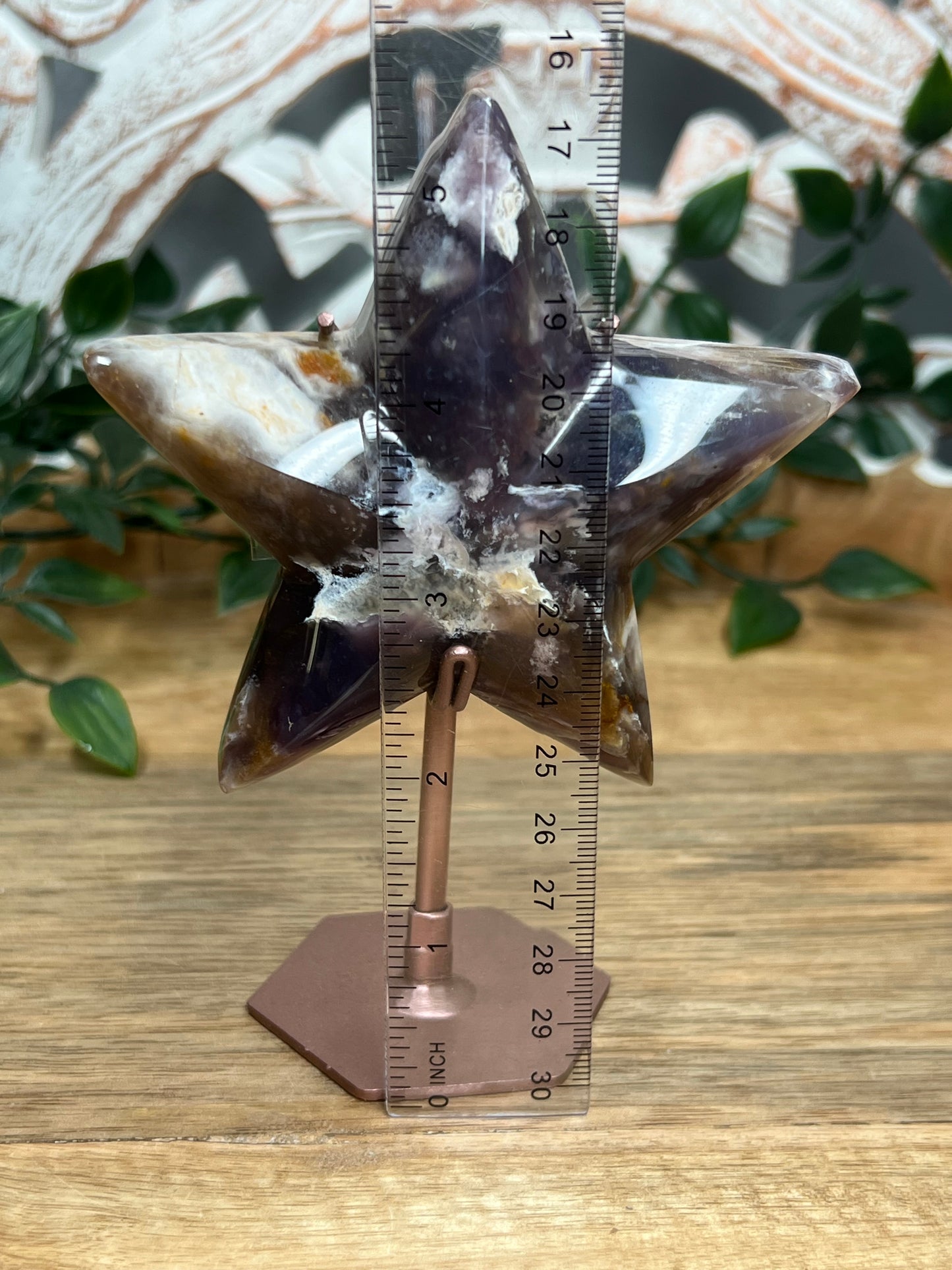 Purple Chalcedony Star