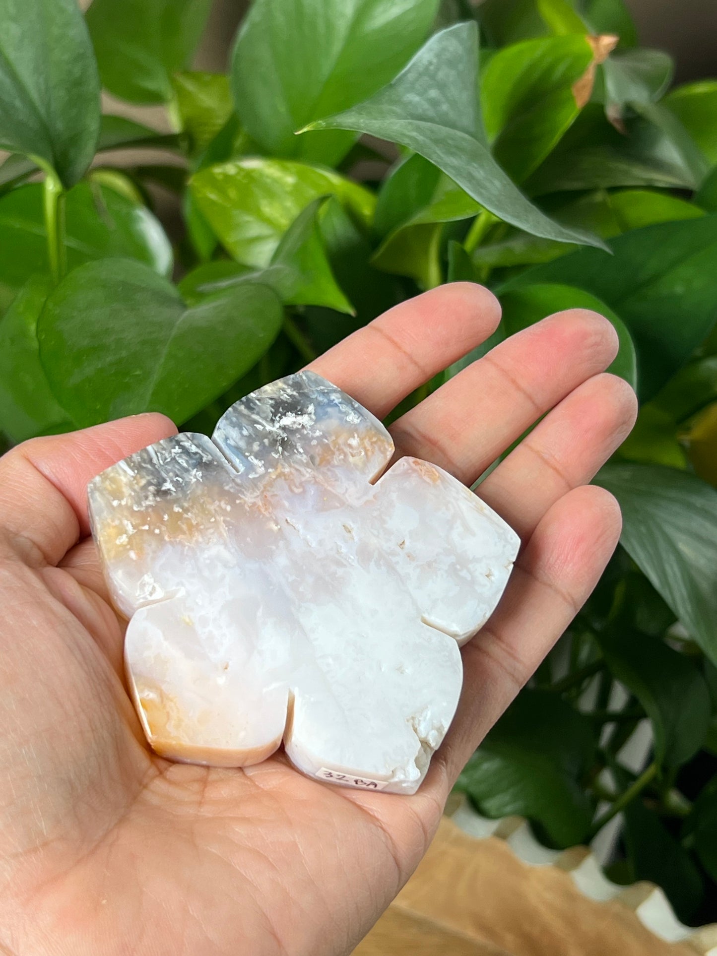 Rainbow Plume Agate Flower