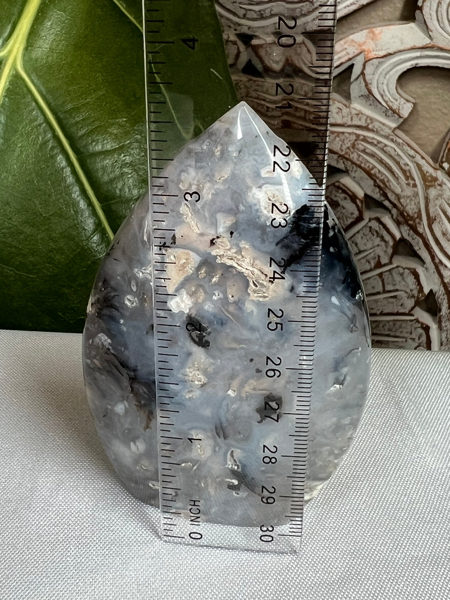 Dendritic Tiger Agate Flame