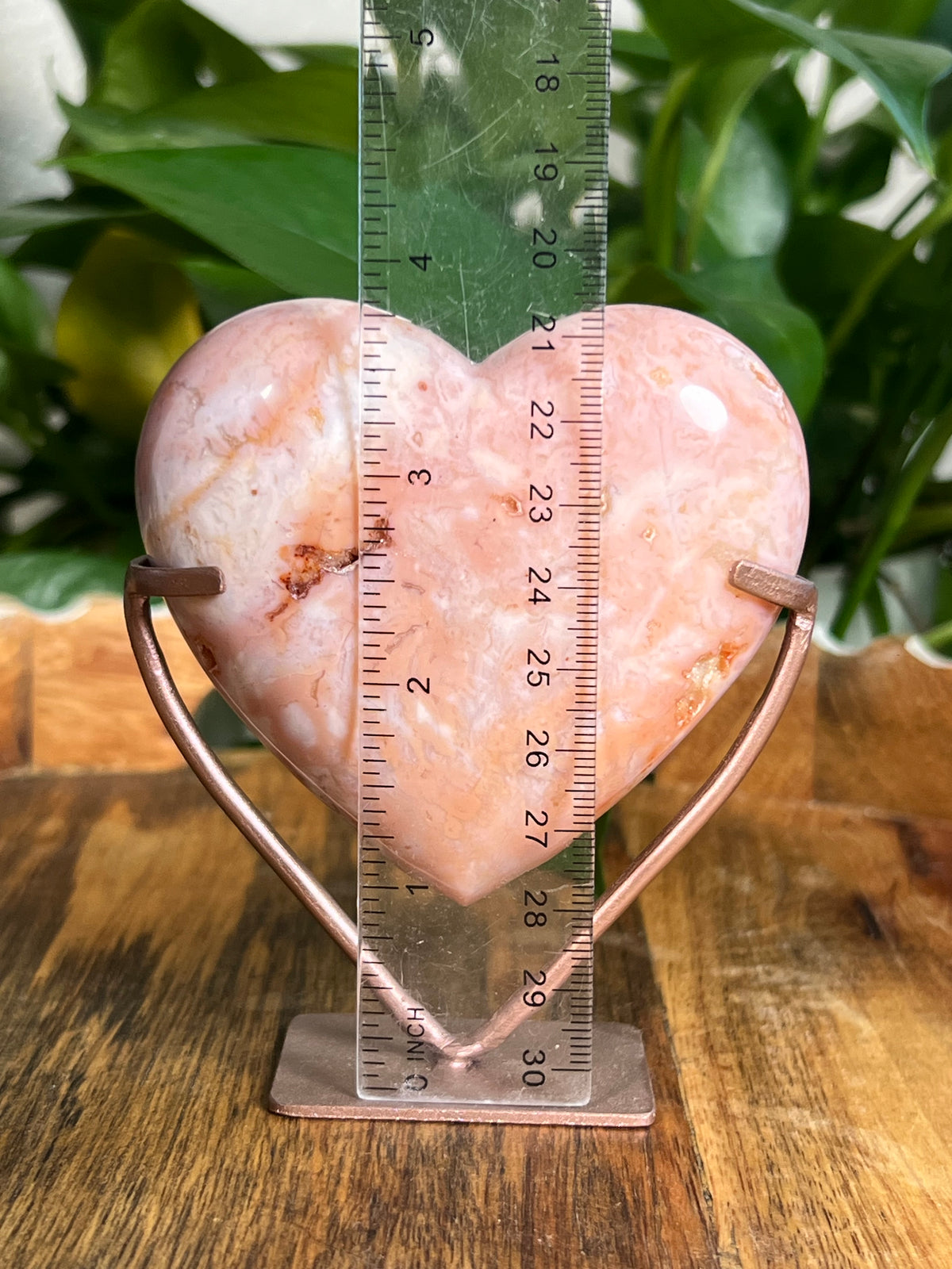 Pink Carnelian Heart: NB