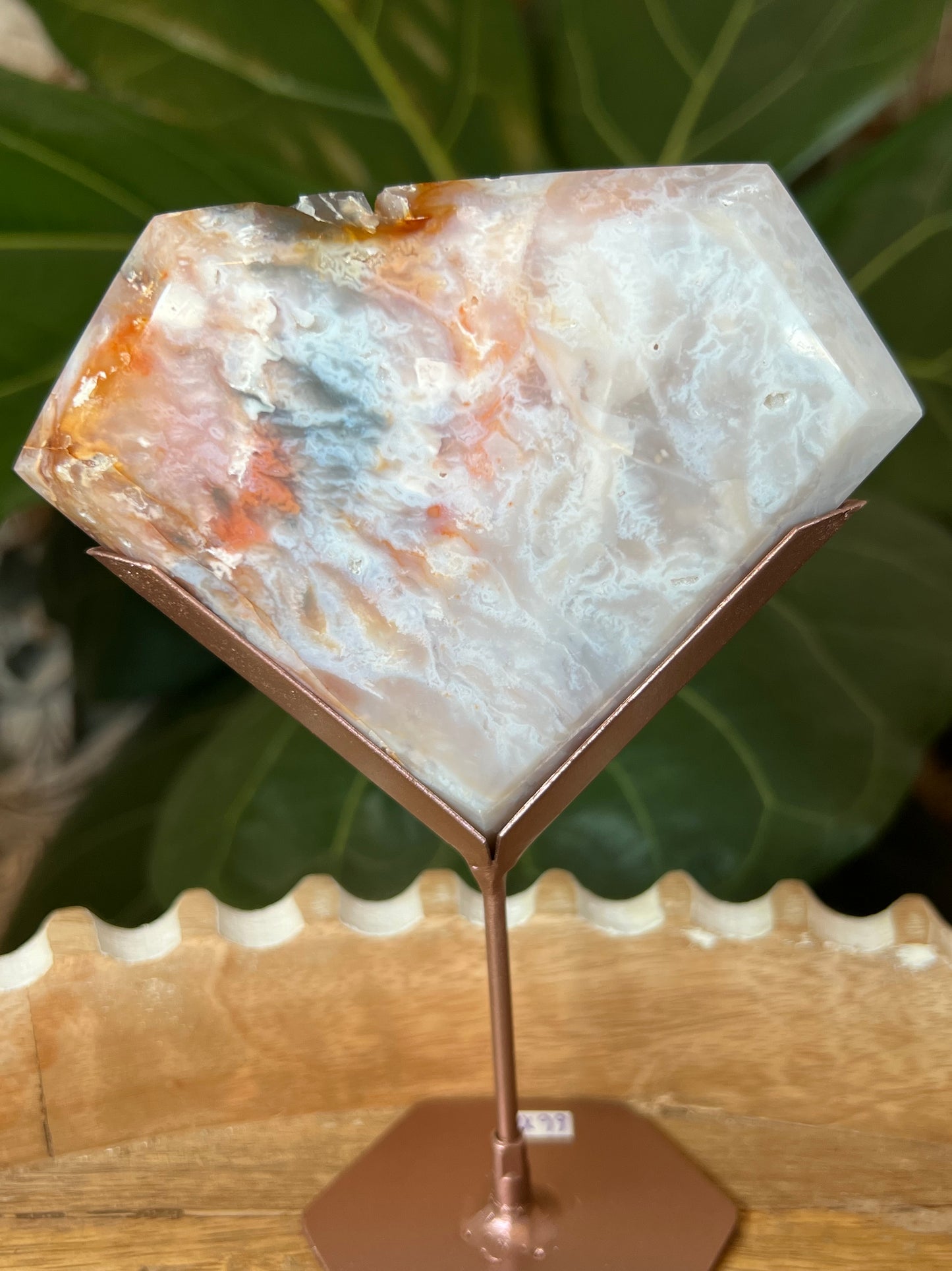 Rainbow Plume Agate Diamond