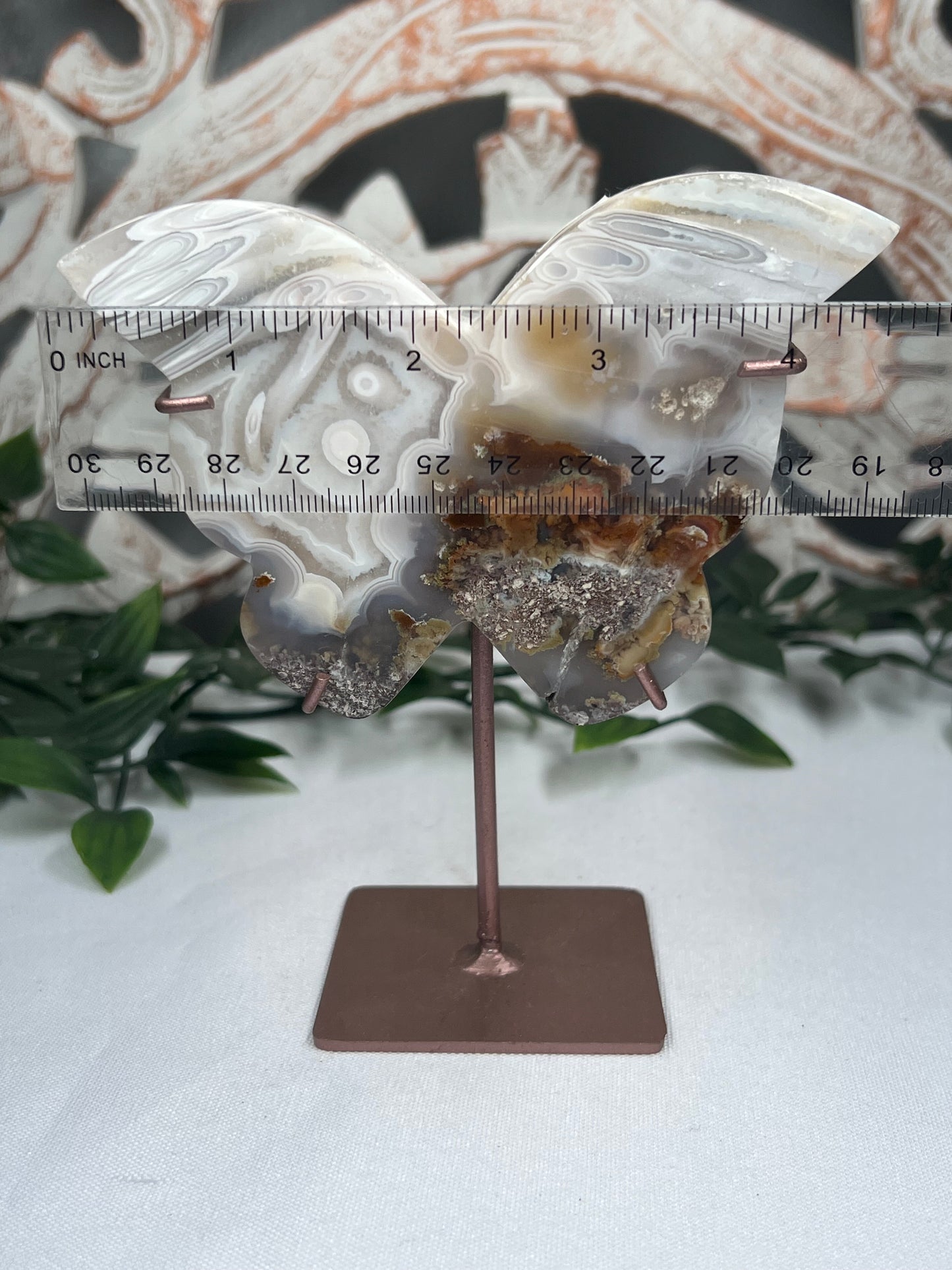 Scenic Moss Agate Butterfly