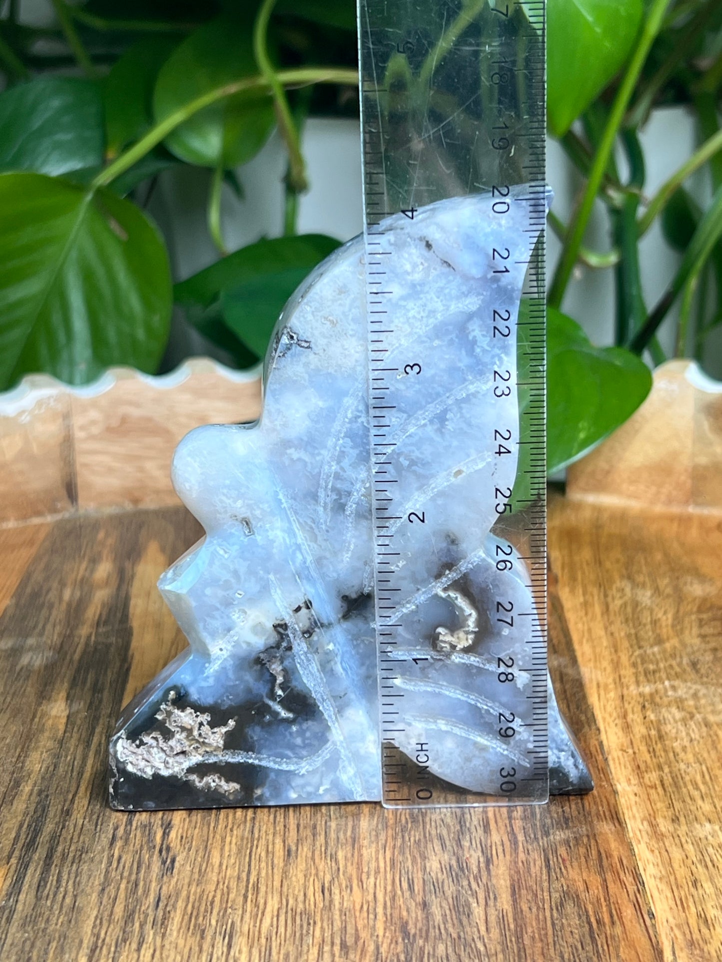 Blue Plume Agate Fairy: T