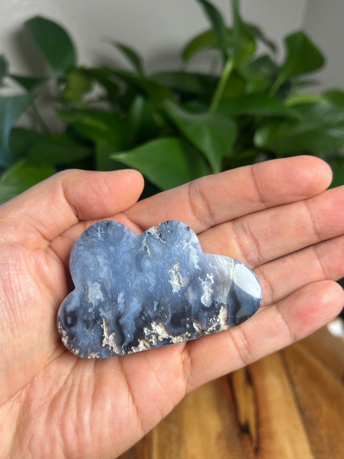 Blue Plume Agate Mini Cloud: TF
